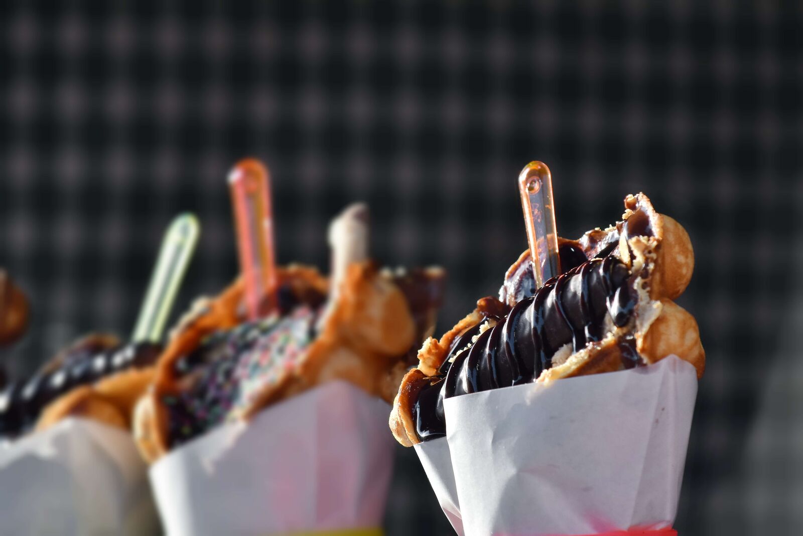 Nikon D5500 sample photo. Baked goods, cone, decoration photography