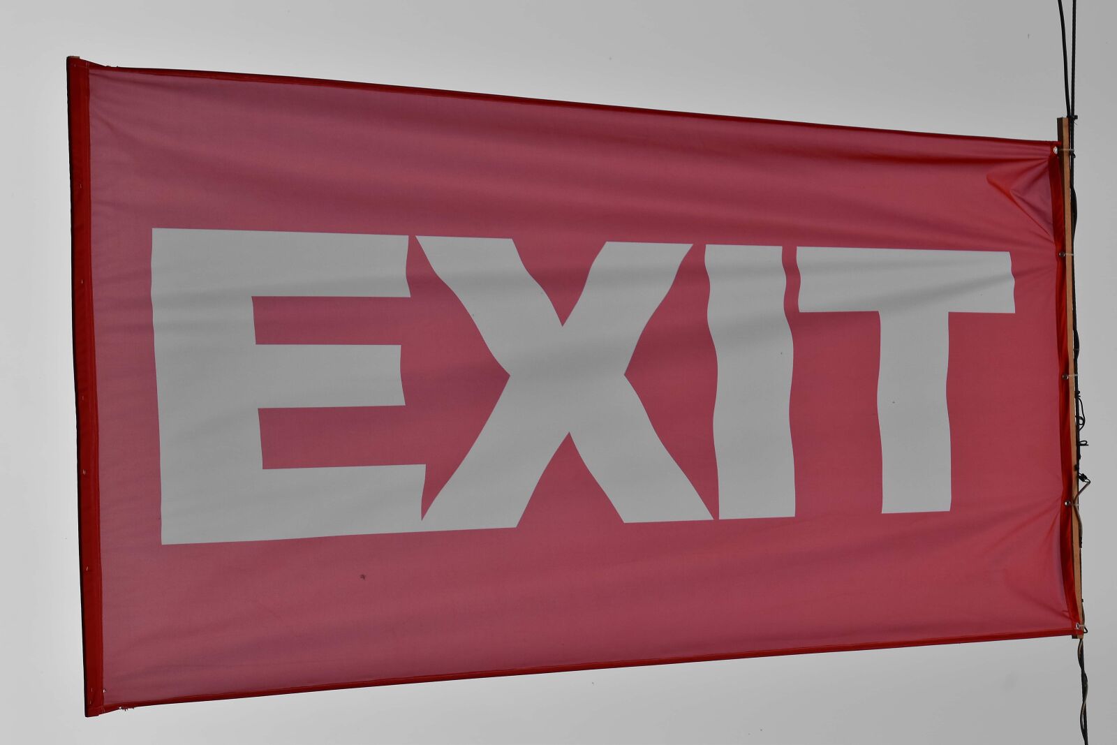 Nikon D5500 sample photo. Exit, sign, flag, emblem photography