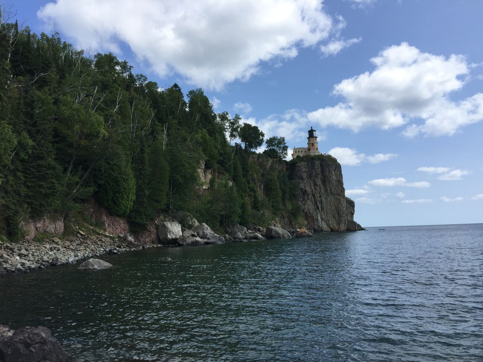 iPhone 6 Plus back camera 4.15mm f/2.2 sample photo. Lighthouse, lake superior, north photography