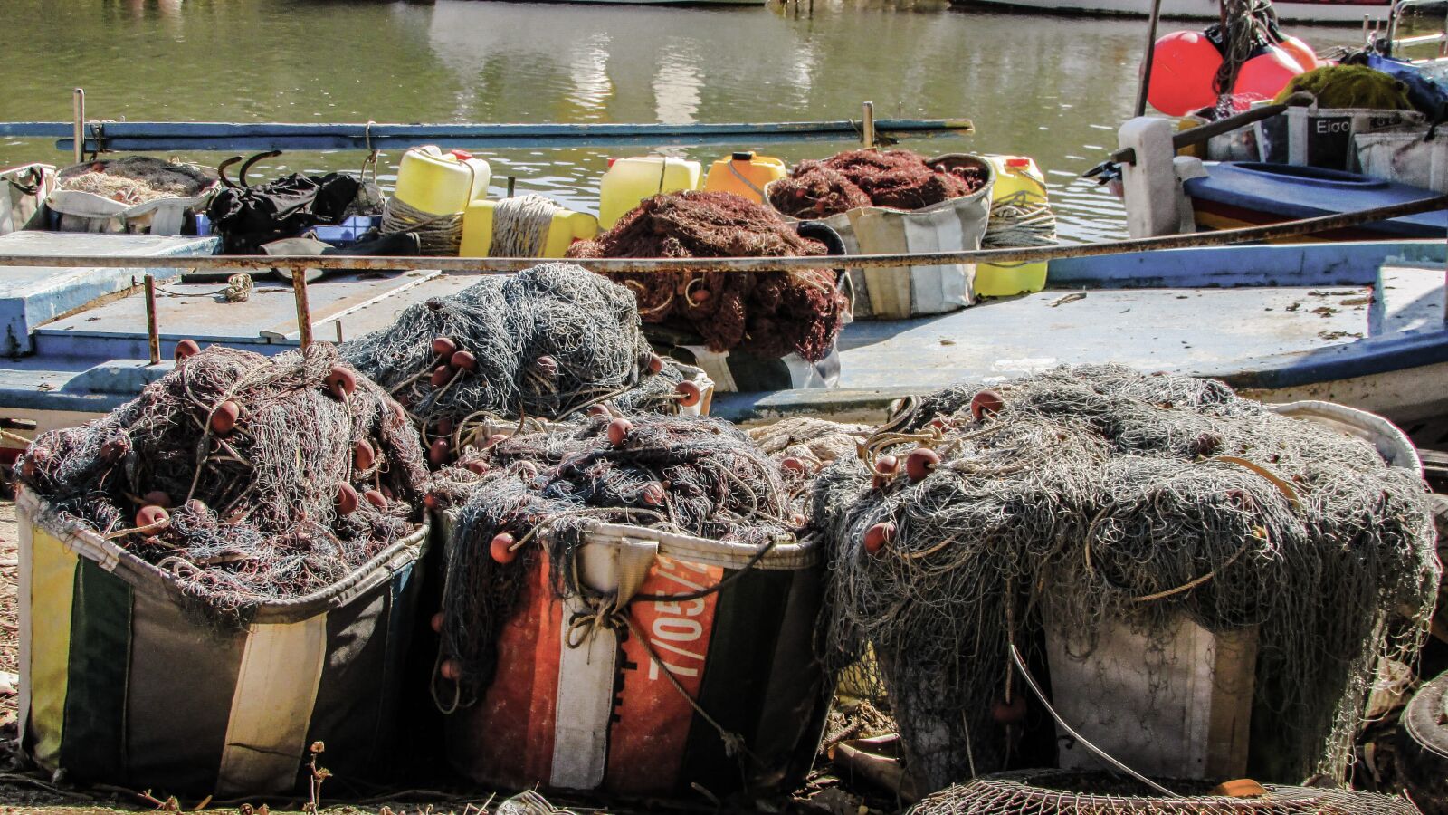Canon PowerShot SX400 IS sample photo. Nets, fishing equipment, fishing photography