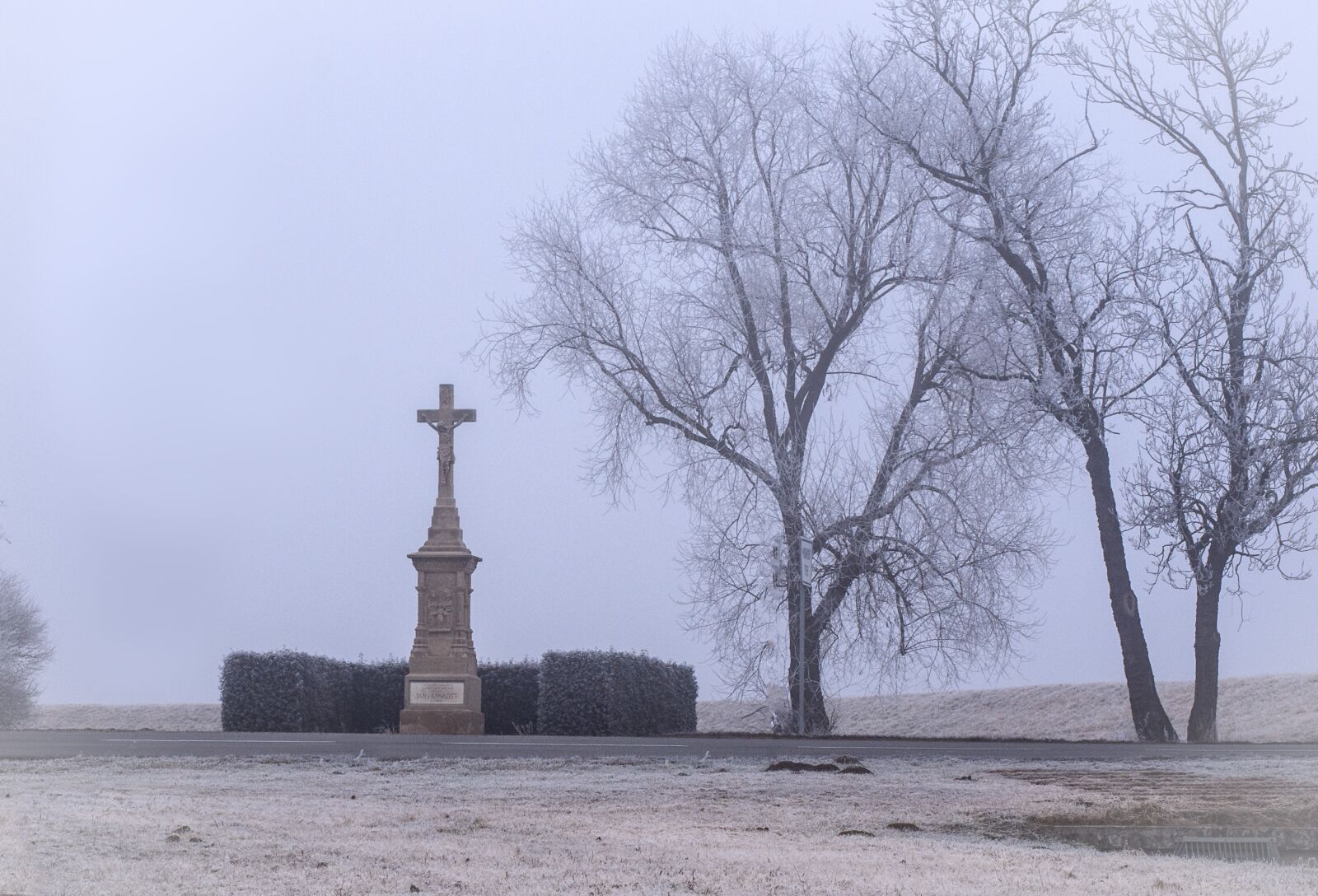 Nikon D7200 sample photo. Fog, winter, cross photography