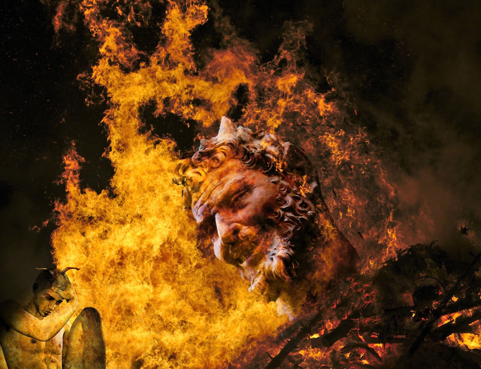 Canon EOS 550D (EOS Rebel T2i / EOS Kiss X4) sample photo. Devil, flame, fire photography