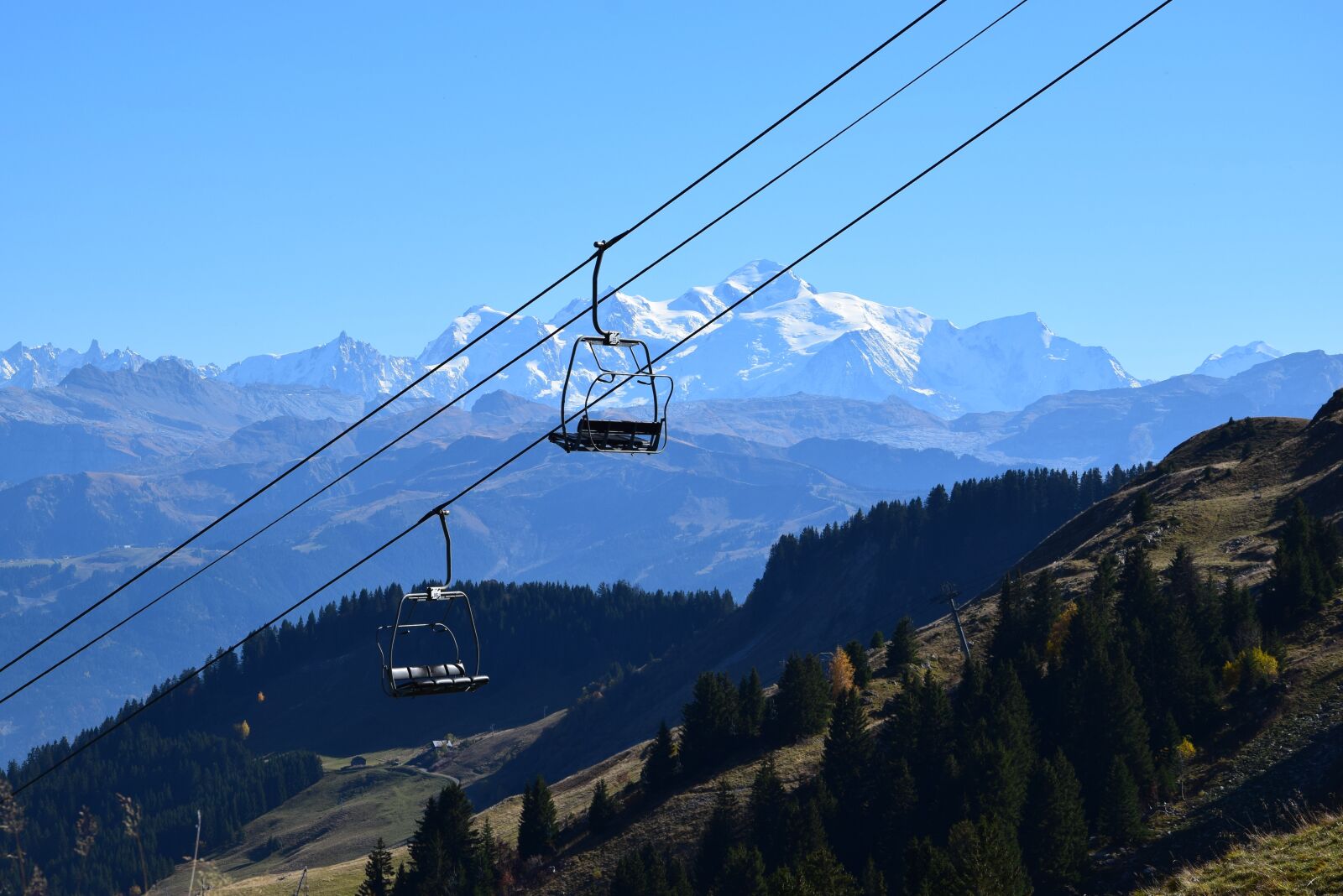 Nikon D5300 sample photo. Mont blanc, mountain, chair photography