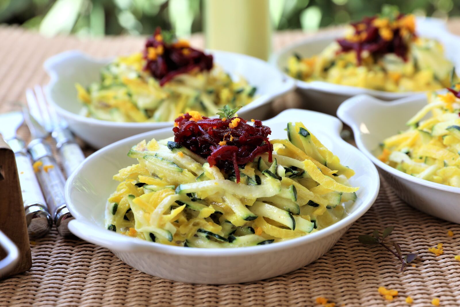 Canon EOS 5D Mark IV sample photo. Zucchini, beets, salad photography
