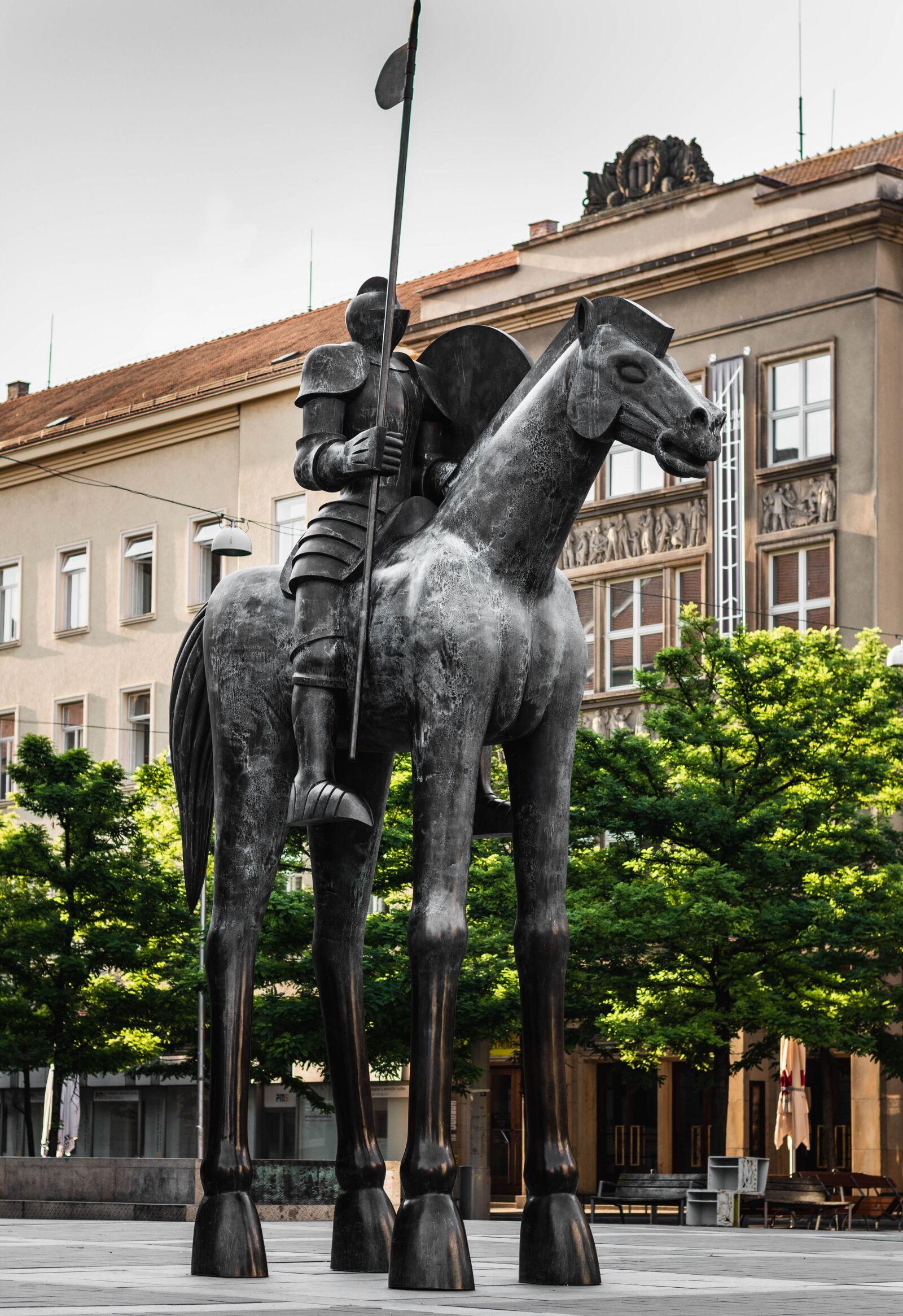 Nikon D5600 sample photo. Horse, knight, square photography