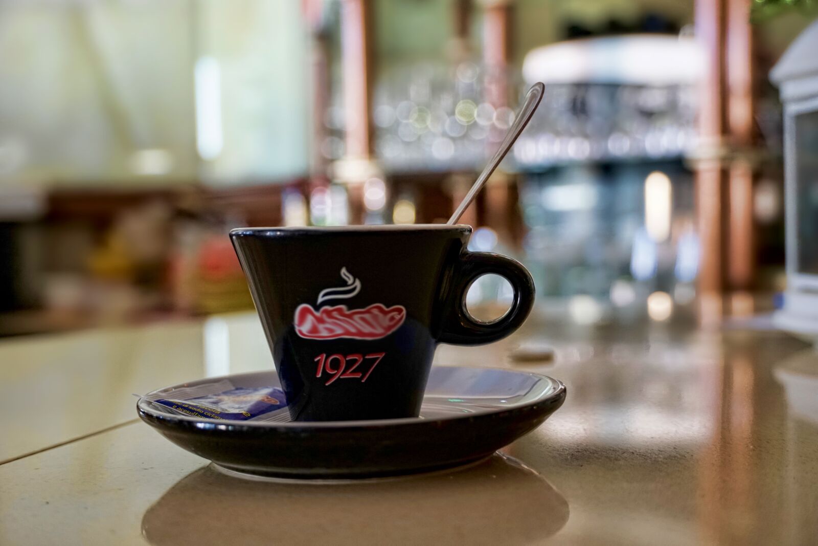 Sony a6000 sample photo. Espresso, italian cafe, coffee photography
