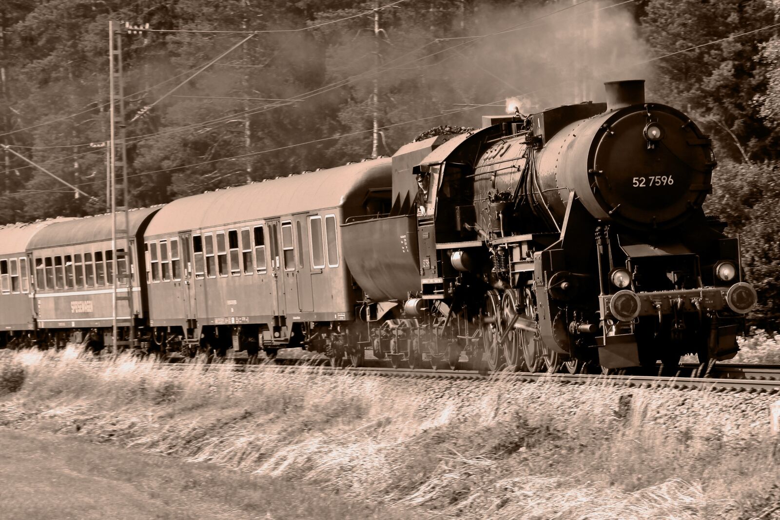 Canon EOS 50D sample photo. Steam locomotive, train, railway photography