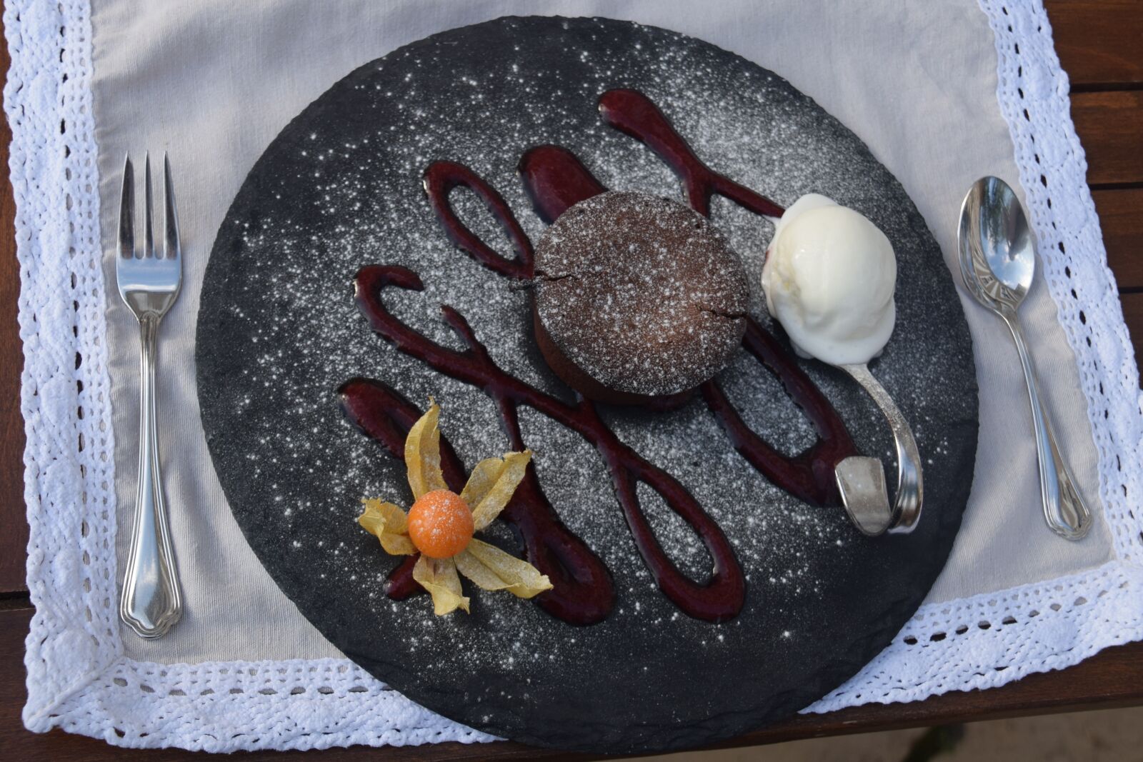 Nikon D5300 sample photo. Dessert, ice cream, brownie photography