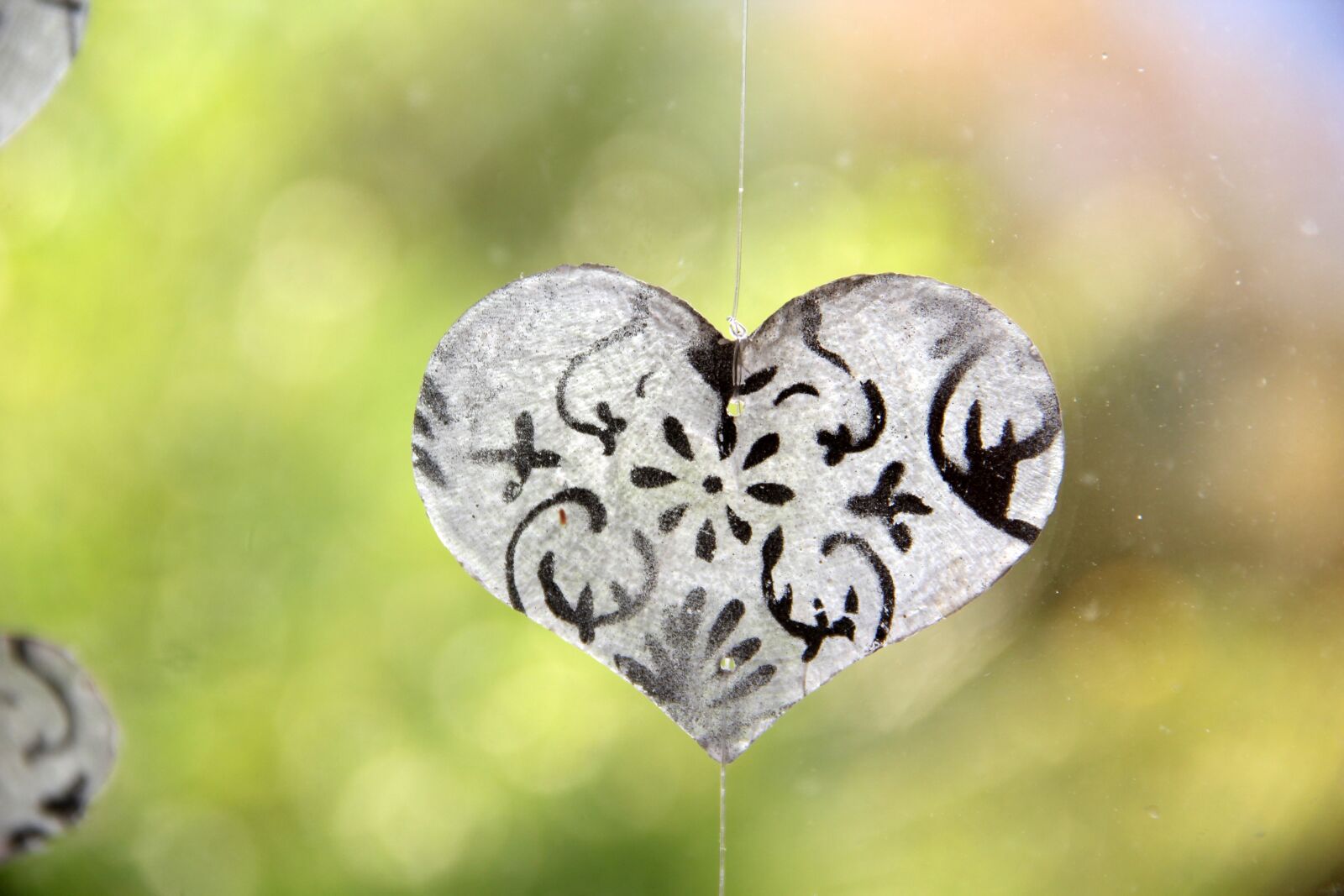 Canon EOS 60D sample photo. Heart, deco, window photography