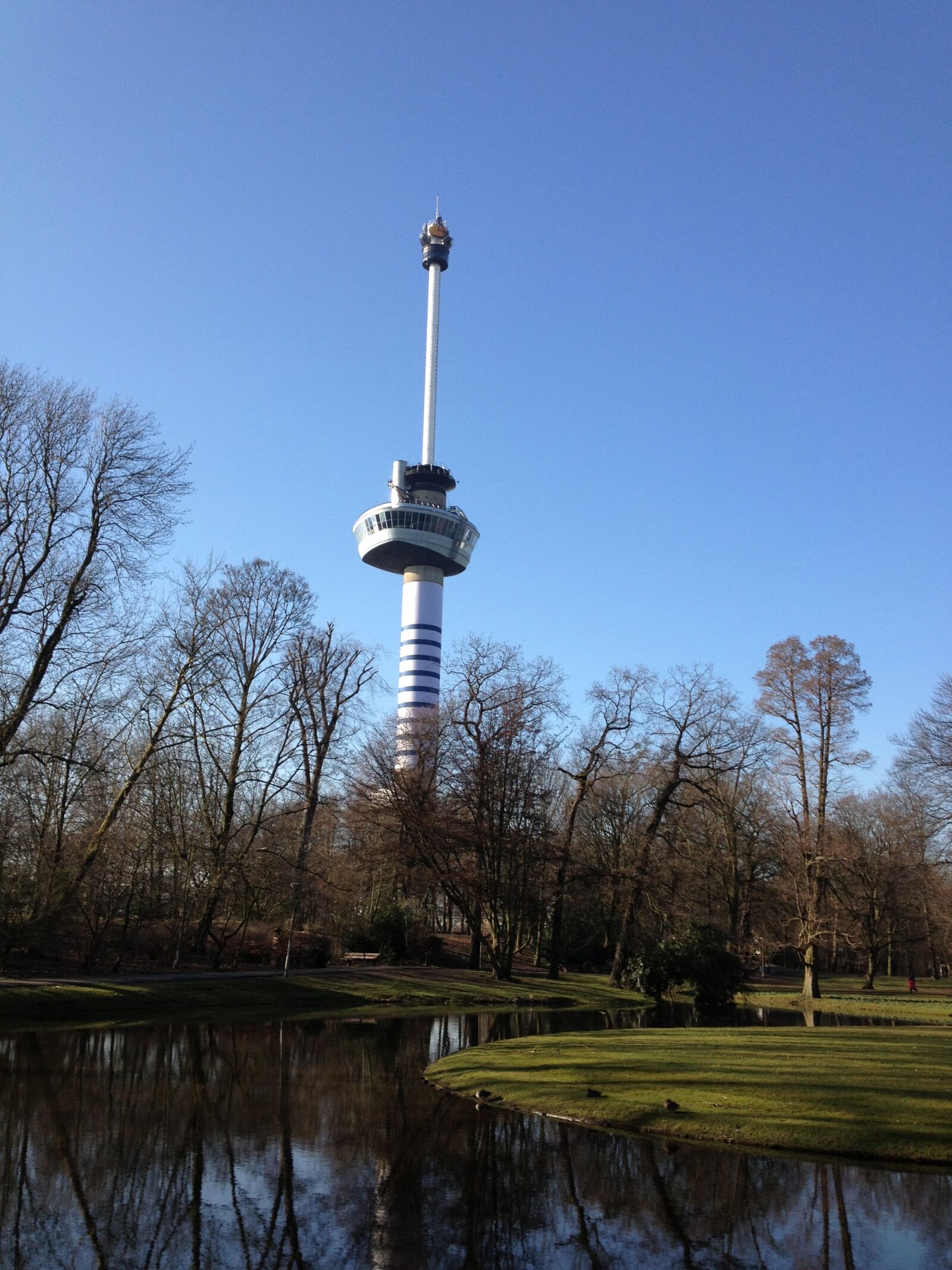 Apple iPhone 4S sample photo. Rotterdam, tv tower, park photography