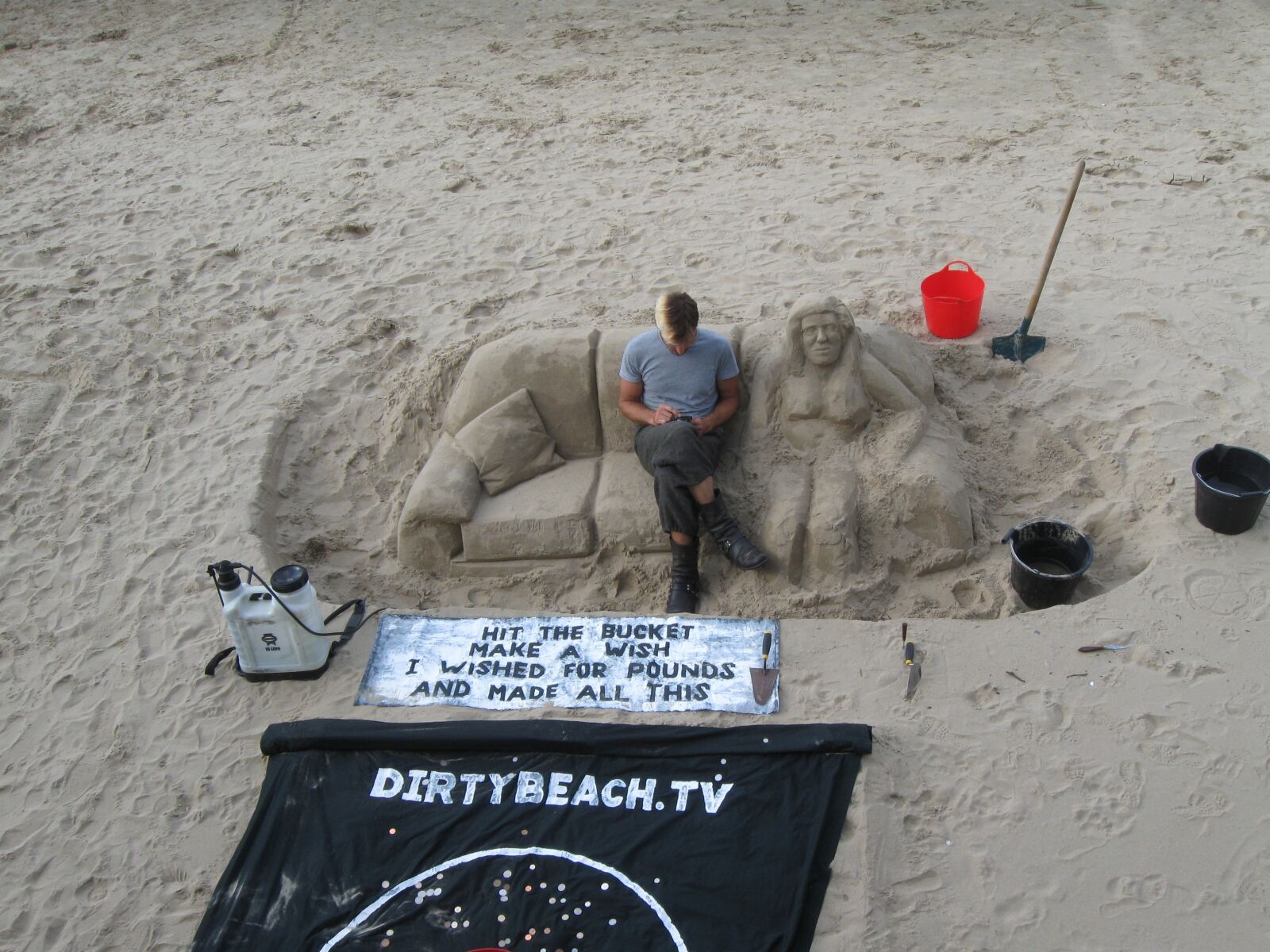 Canon PowerShot A590 IS sample photo. Sand, art, sculpture photography