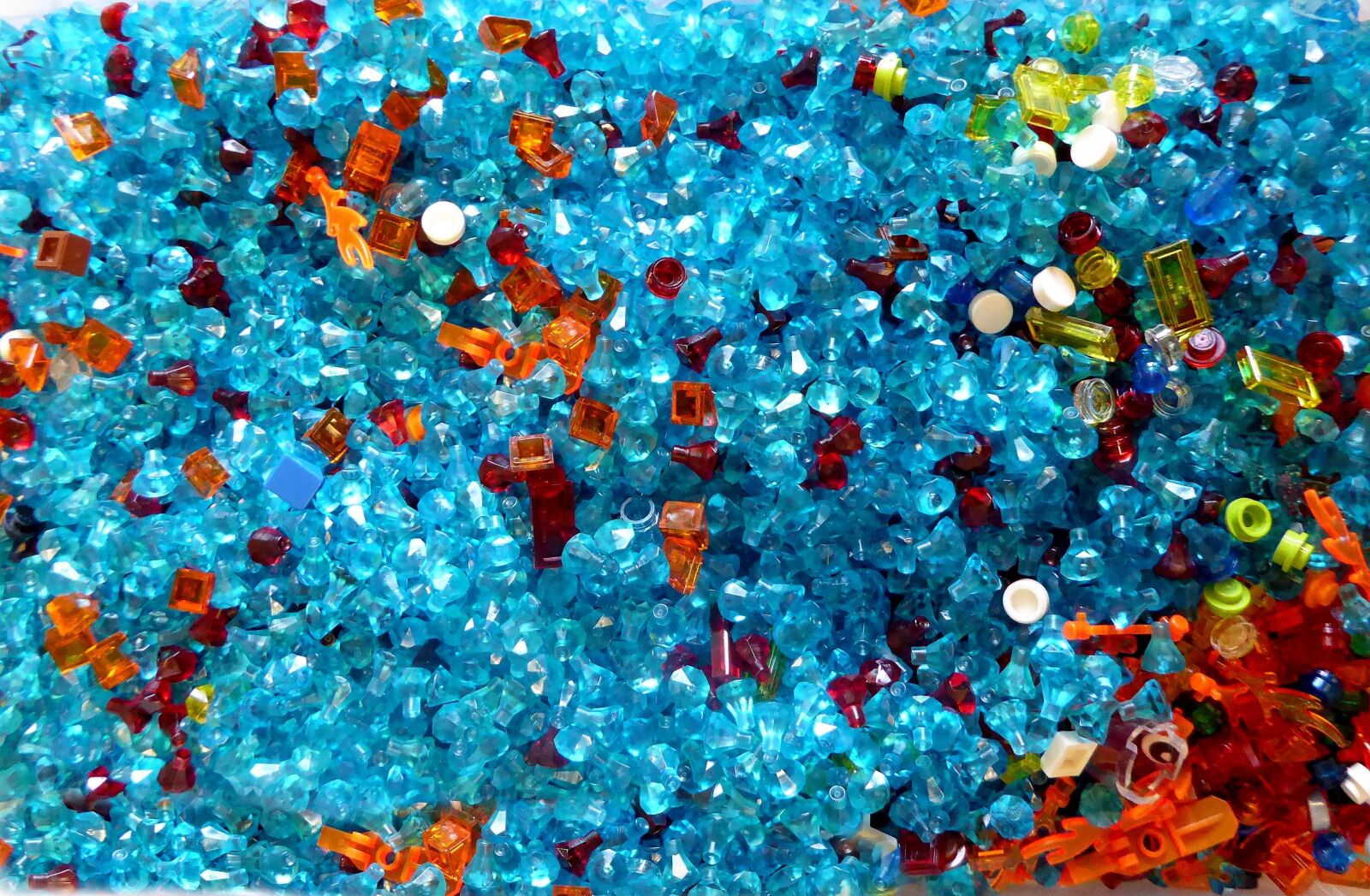 Panasonic DMC-TZ61 sample photo. Lego blocks, colorful, blue photography