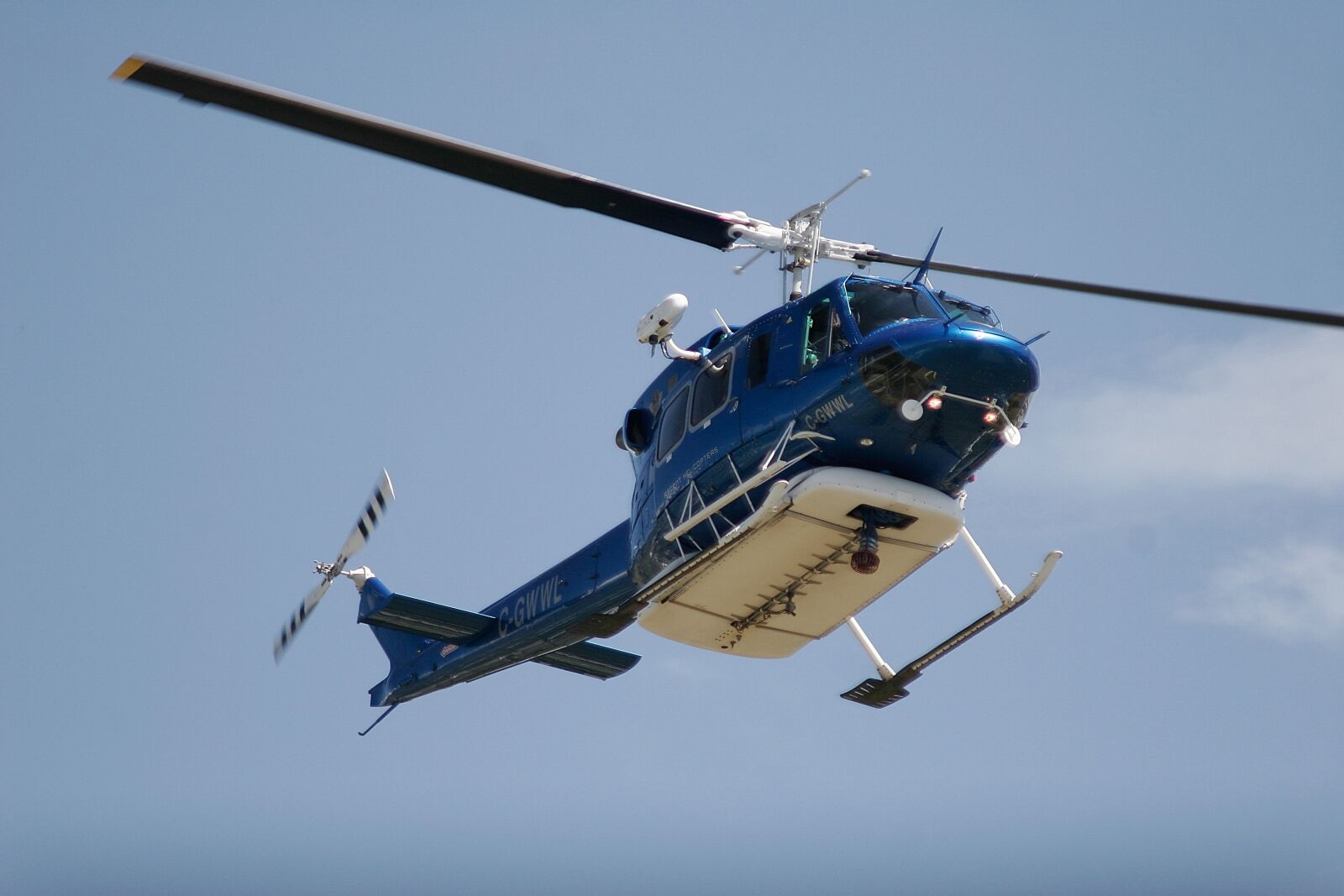 Canon EOS 20D sample photo. Helicopter, flying, aerial photography