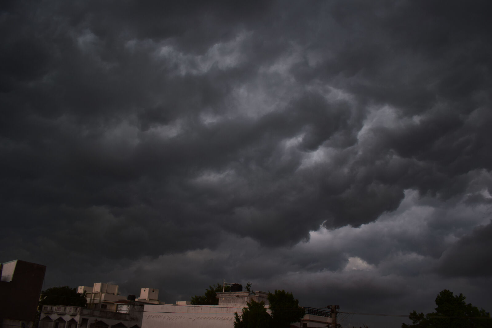 Nikon D3300 sample photo. Cloudburst, thunderstorm photography
