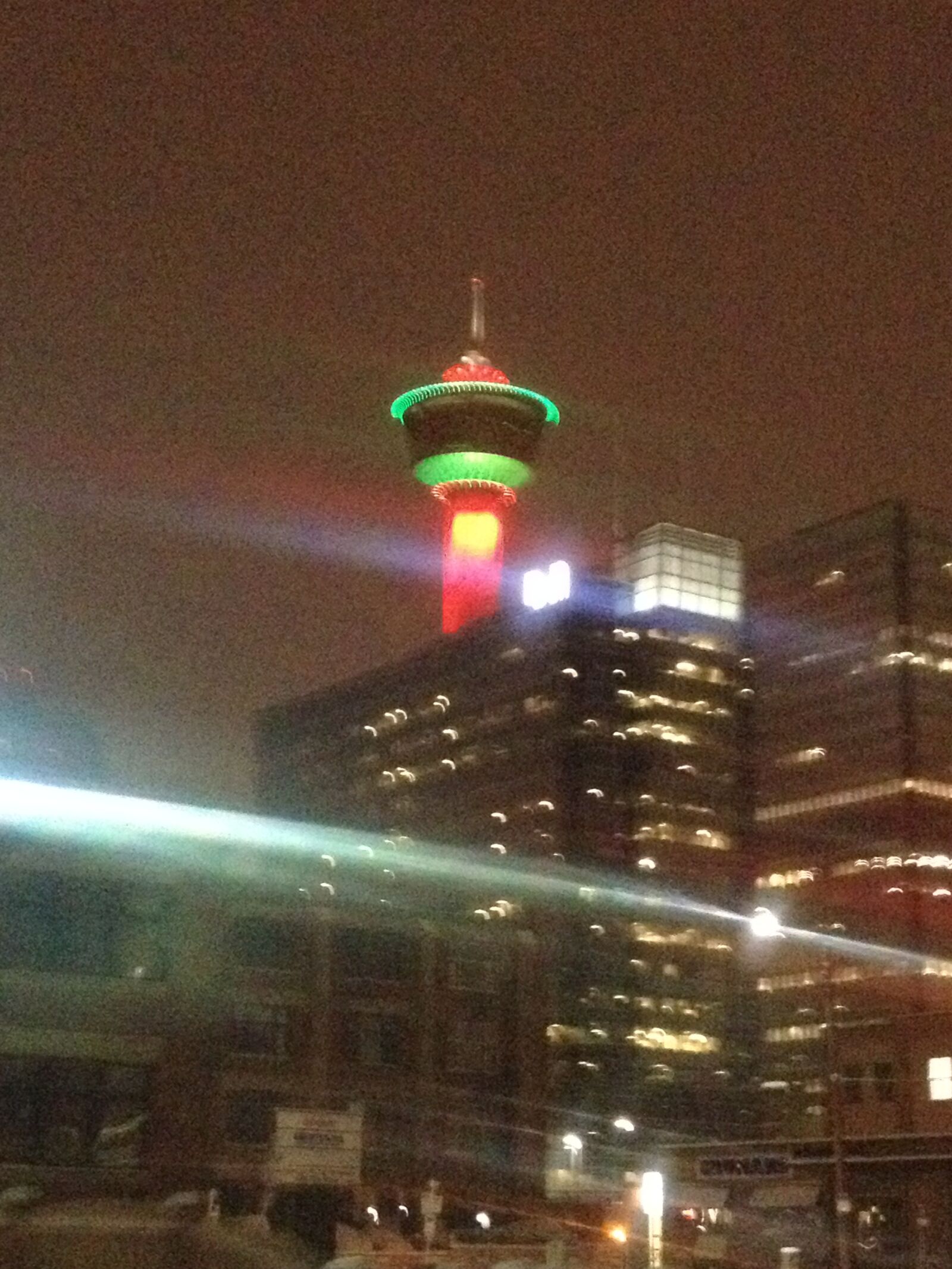 iPhone 4S back camera 4.28mm f/2.4 sample photo. Calgary tower, calgary, downtown photography