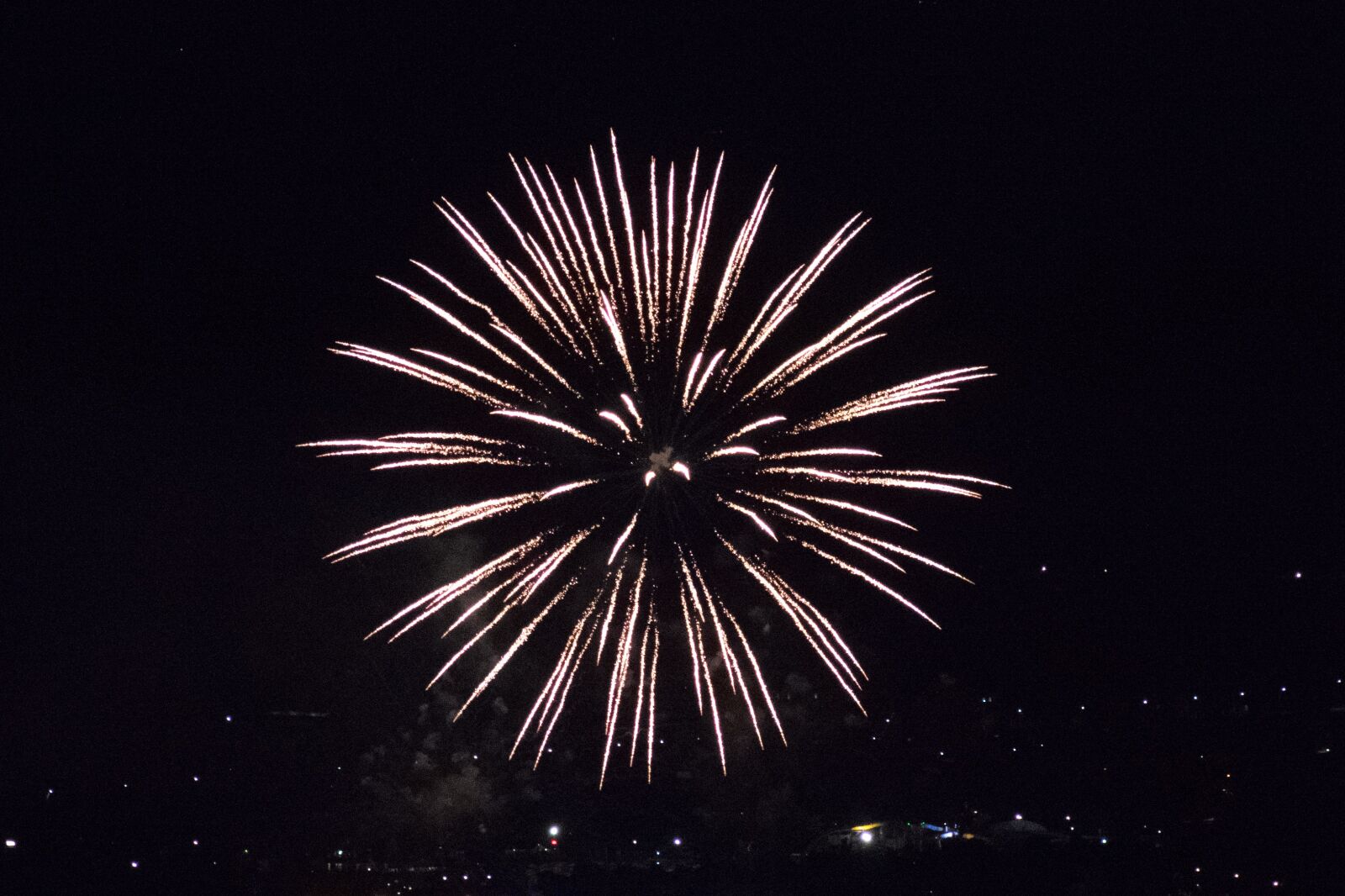 Nikon D3400 sample photo. Fireworks, august, dark photography