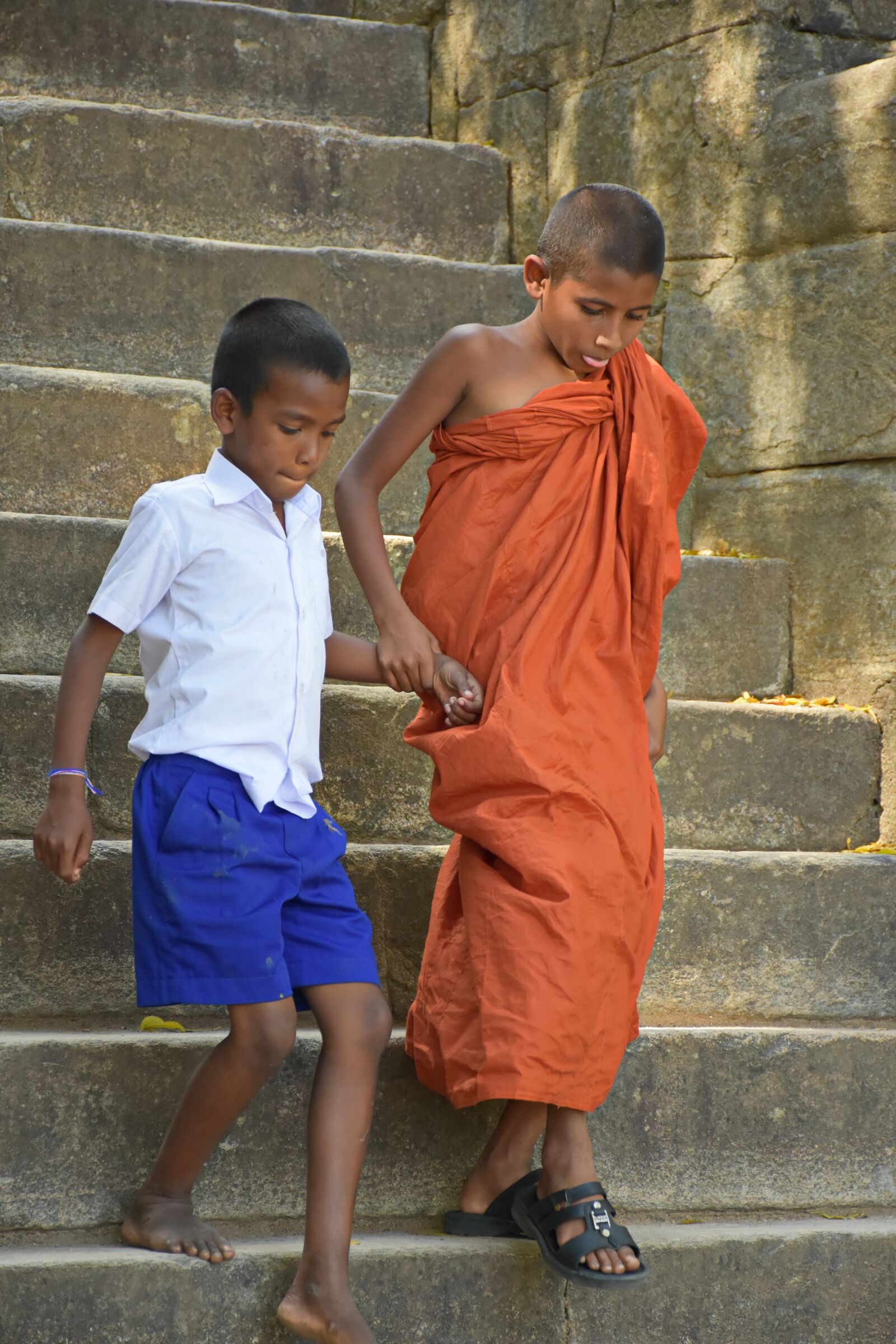 Nikon D7200 sample photo. Buddhist, monk, kid photography