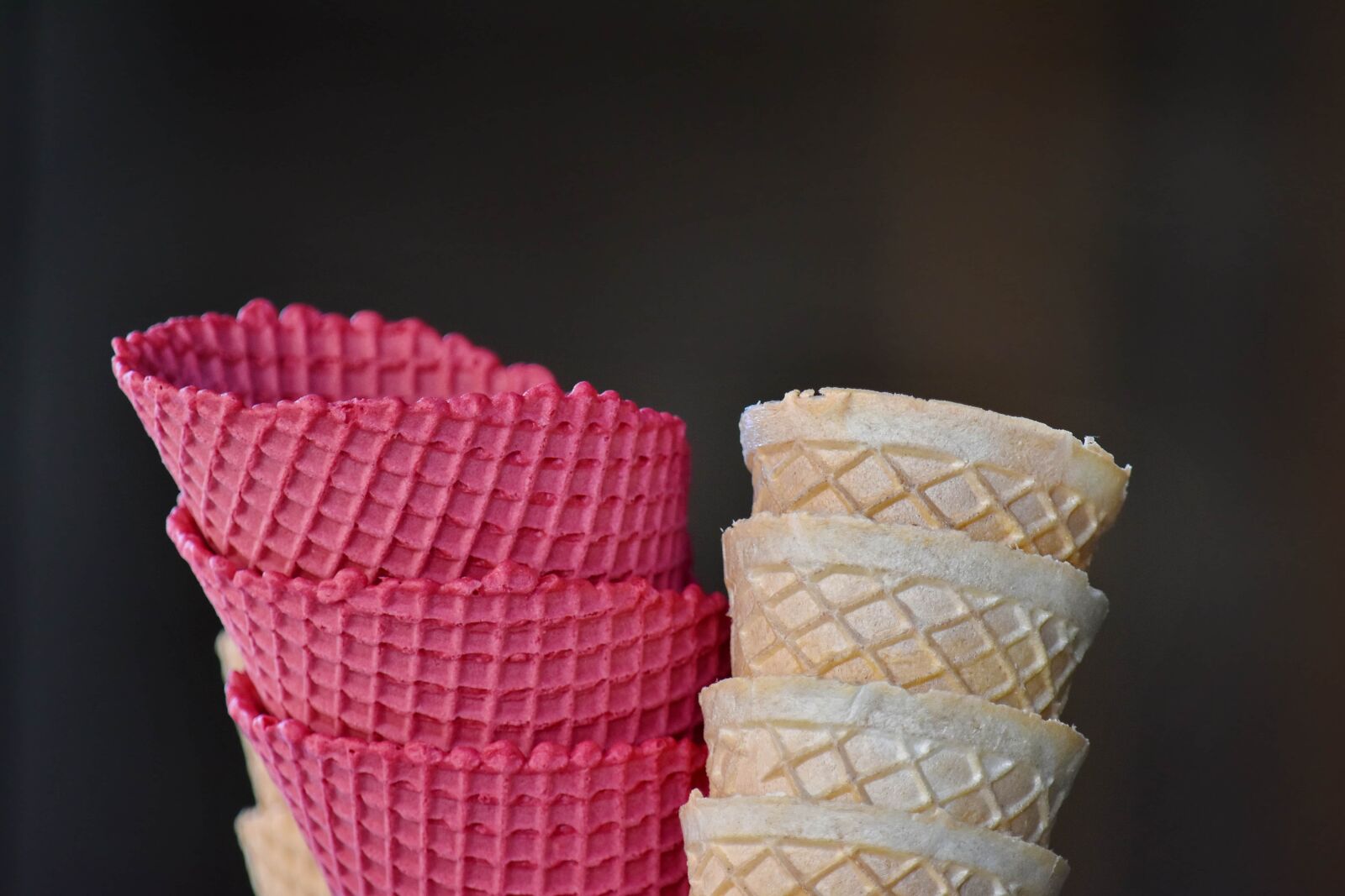 Nikon D5500 sample photo. Cone, ice cream, pinkish photography