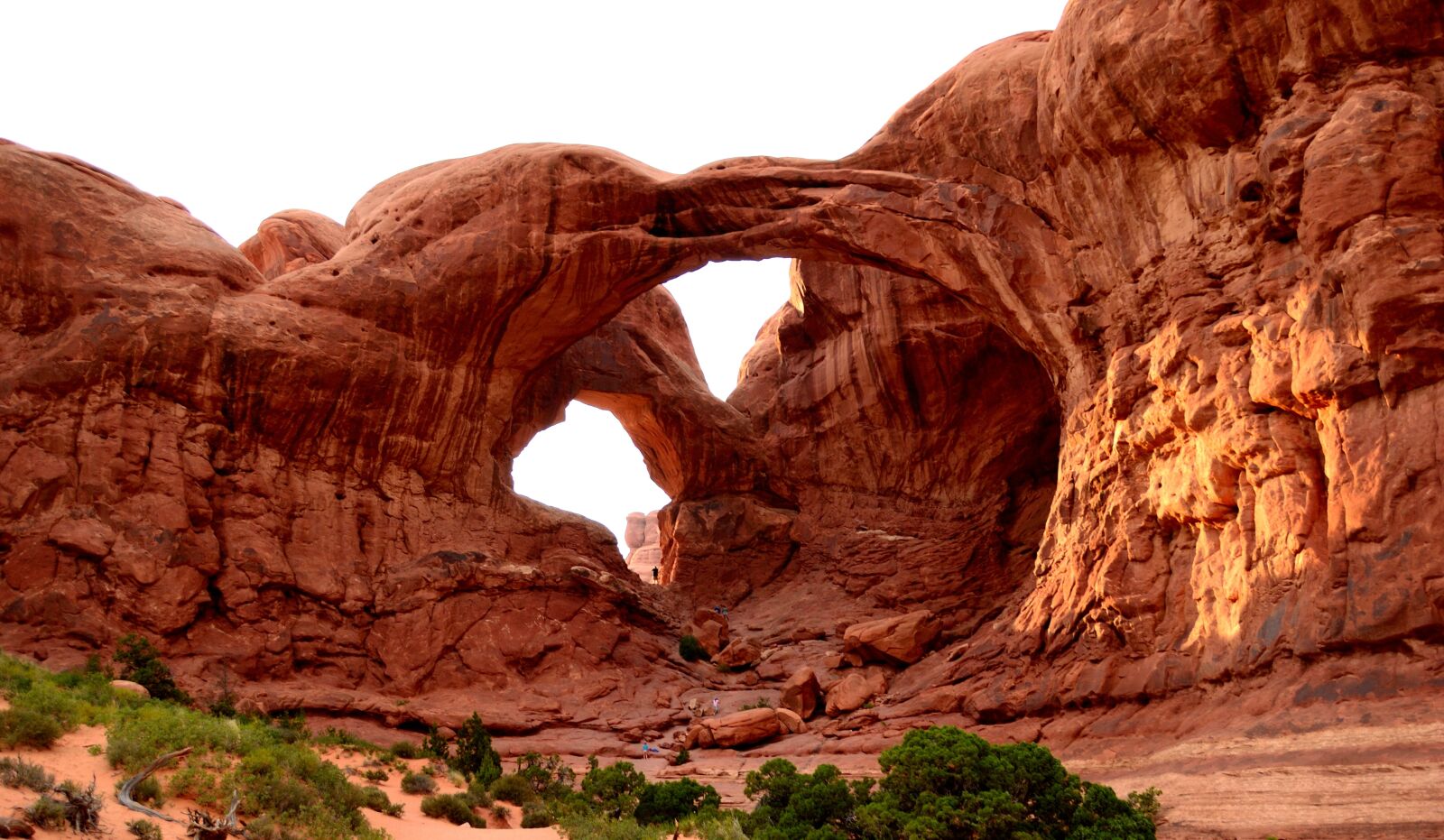 Nikon D3100 sample photo. Arches, double arch, red photography