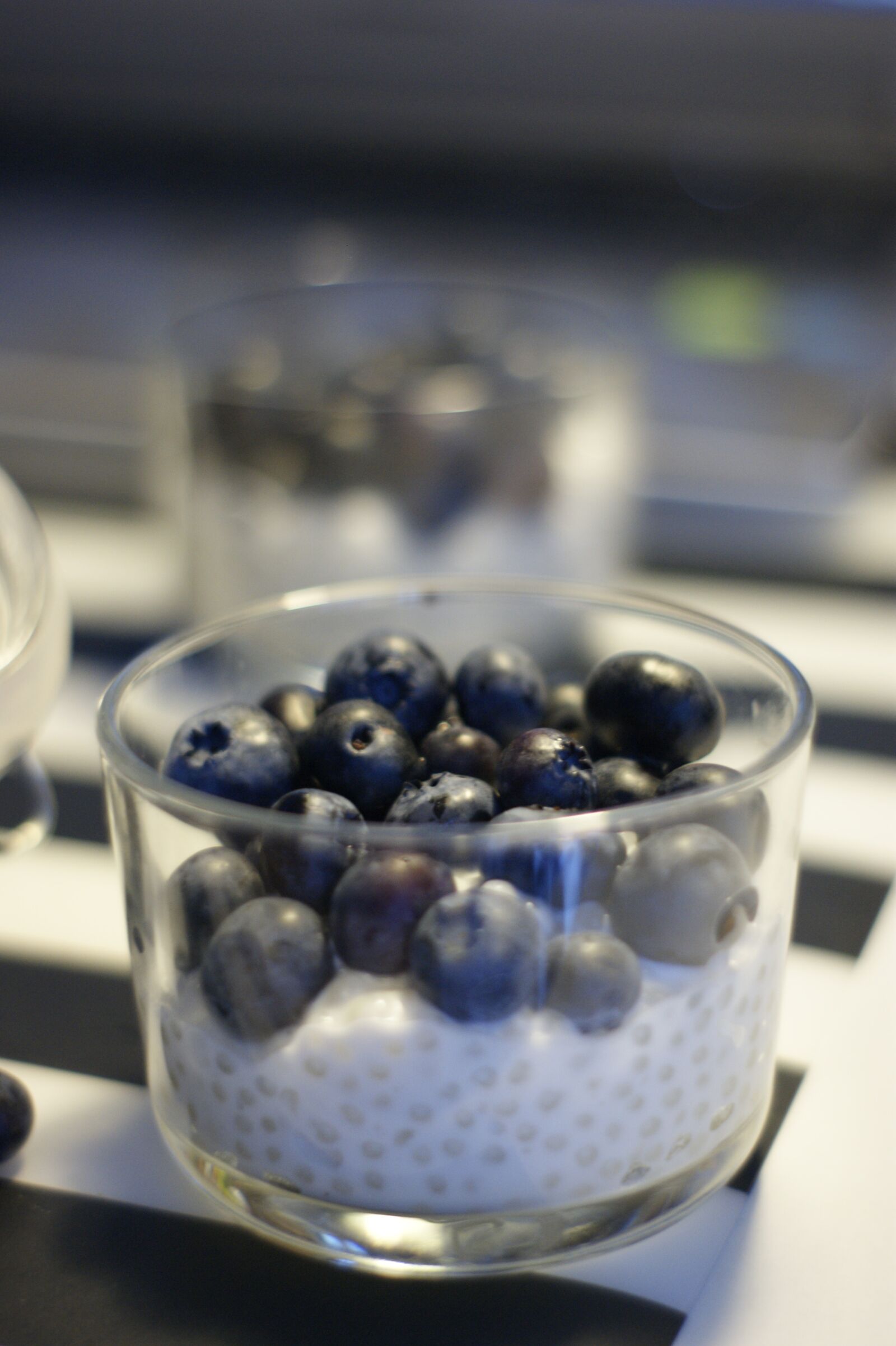 Sony Alpha DSLR-A290 sample photo. Tapioca, blueberry, blackberry photography