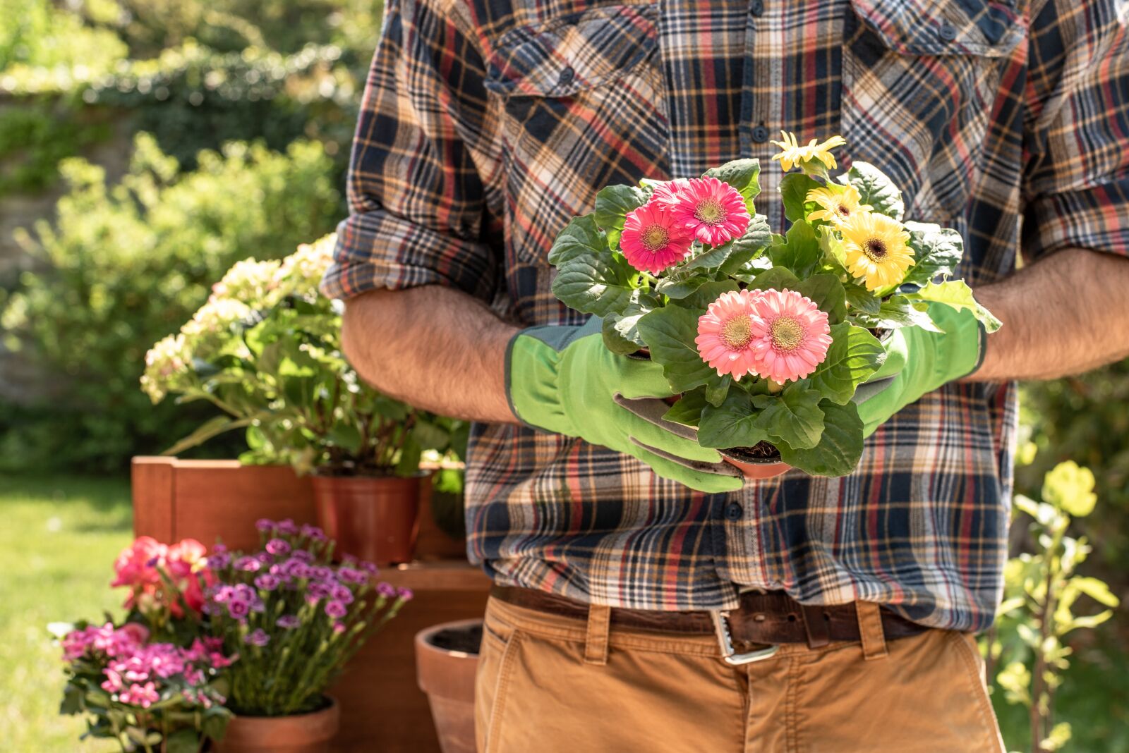 Nikon D750 sample photo. Gardener, gardening, flower photography