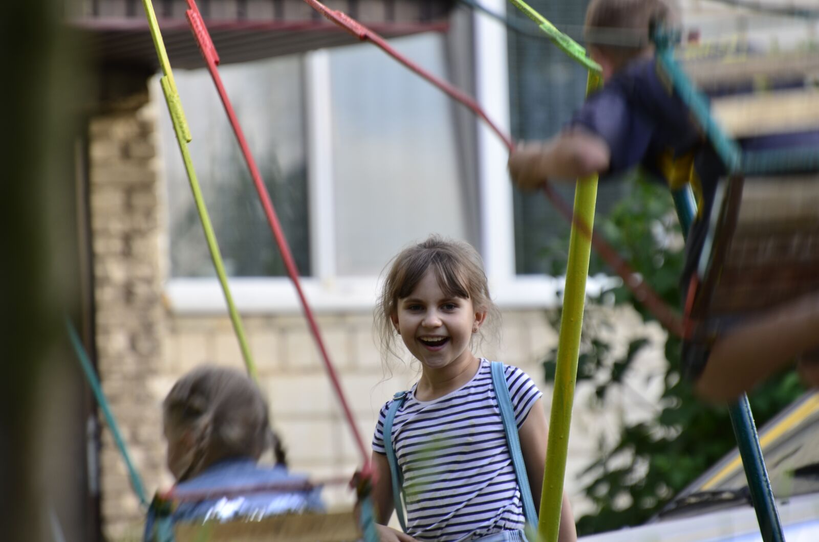 Nikon D7000 sample photo. Swing, kids, game photography