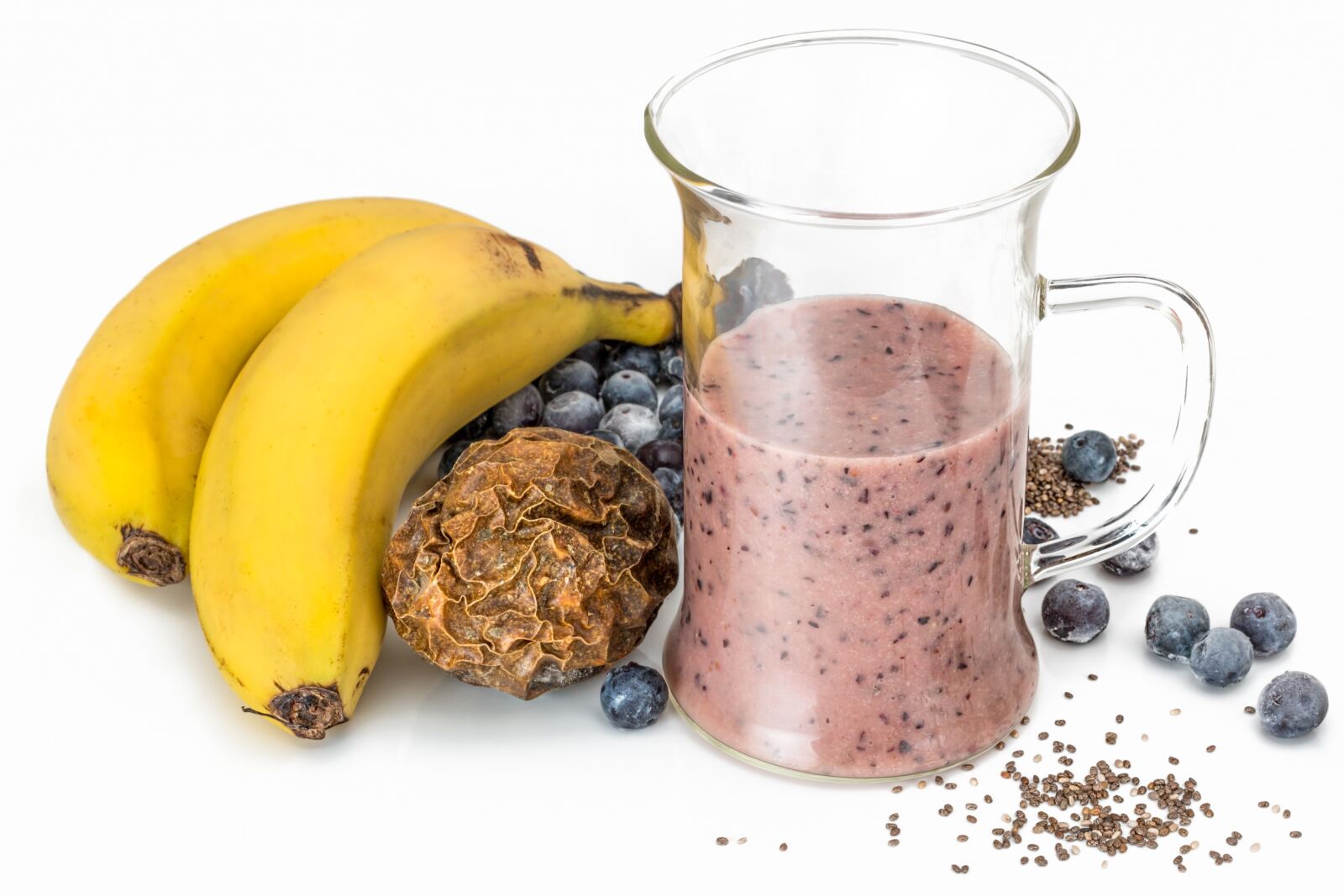 Canon EOS 70D + Canon EF 50mm F1.4 USM sample photo. Smoothie, blueberry, banana photography