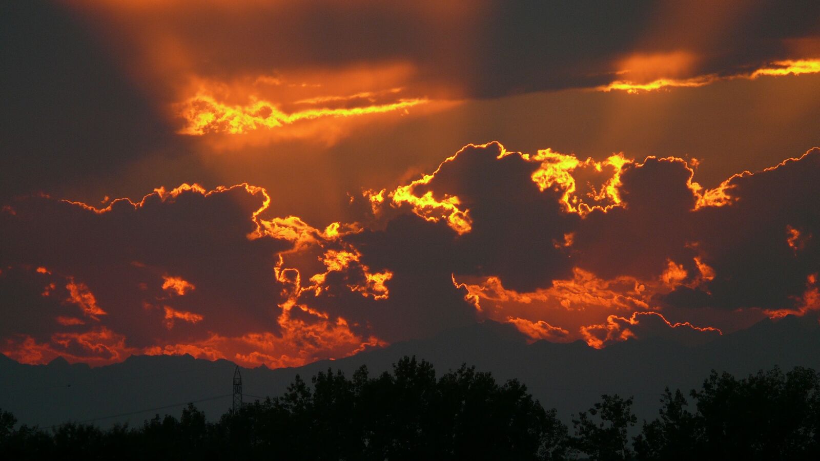 Panasonic DMC-FZ50 sample photo. Sunset, panoramic, nature photography