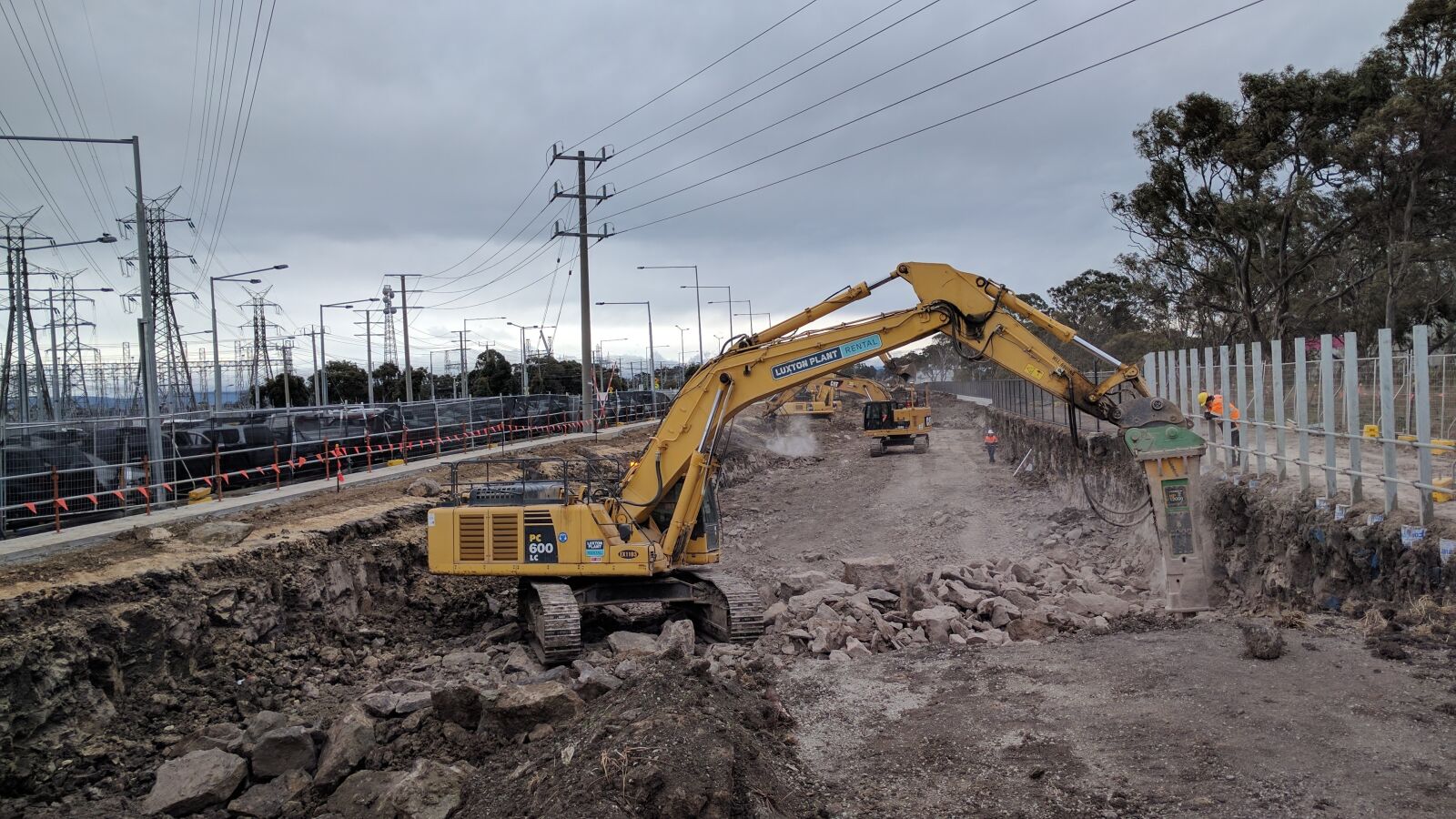 Google Nexus 6P sample photo. Construction, machinery, rock-breaker photography