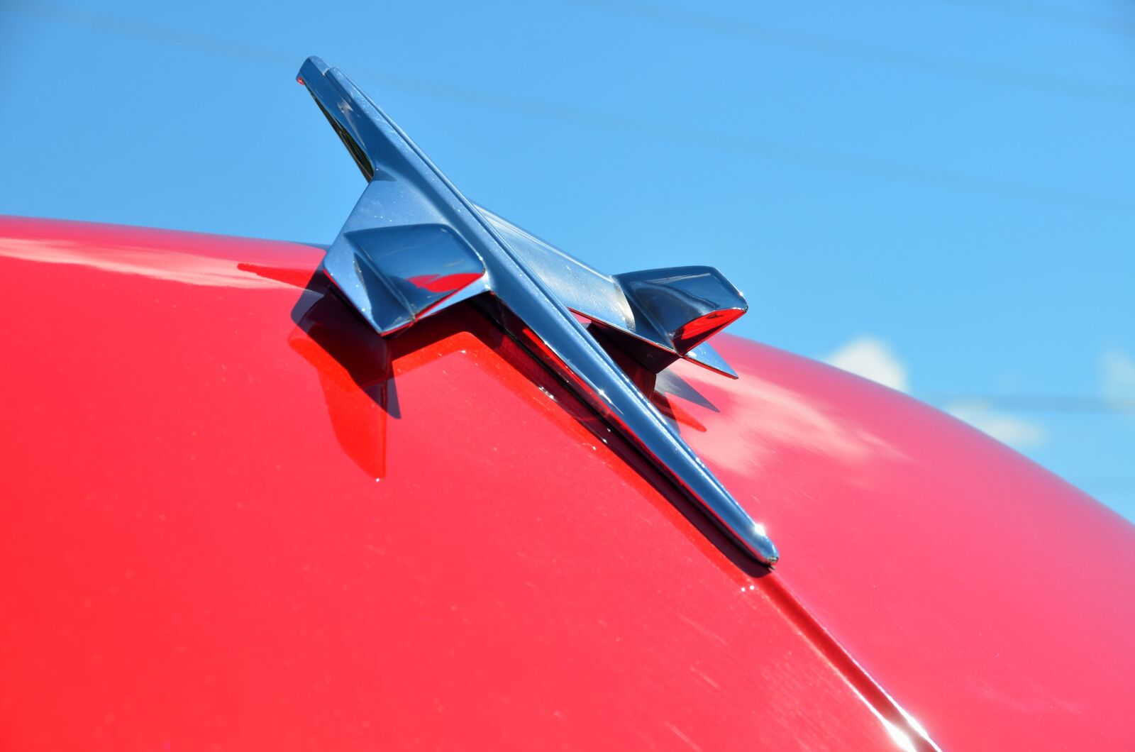 Nikon D7000 sample photo. Hood ornament, vintage, car photography