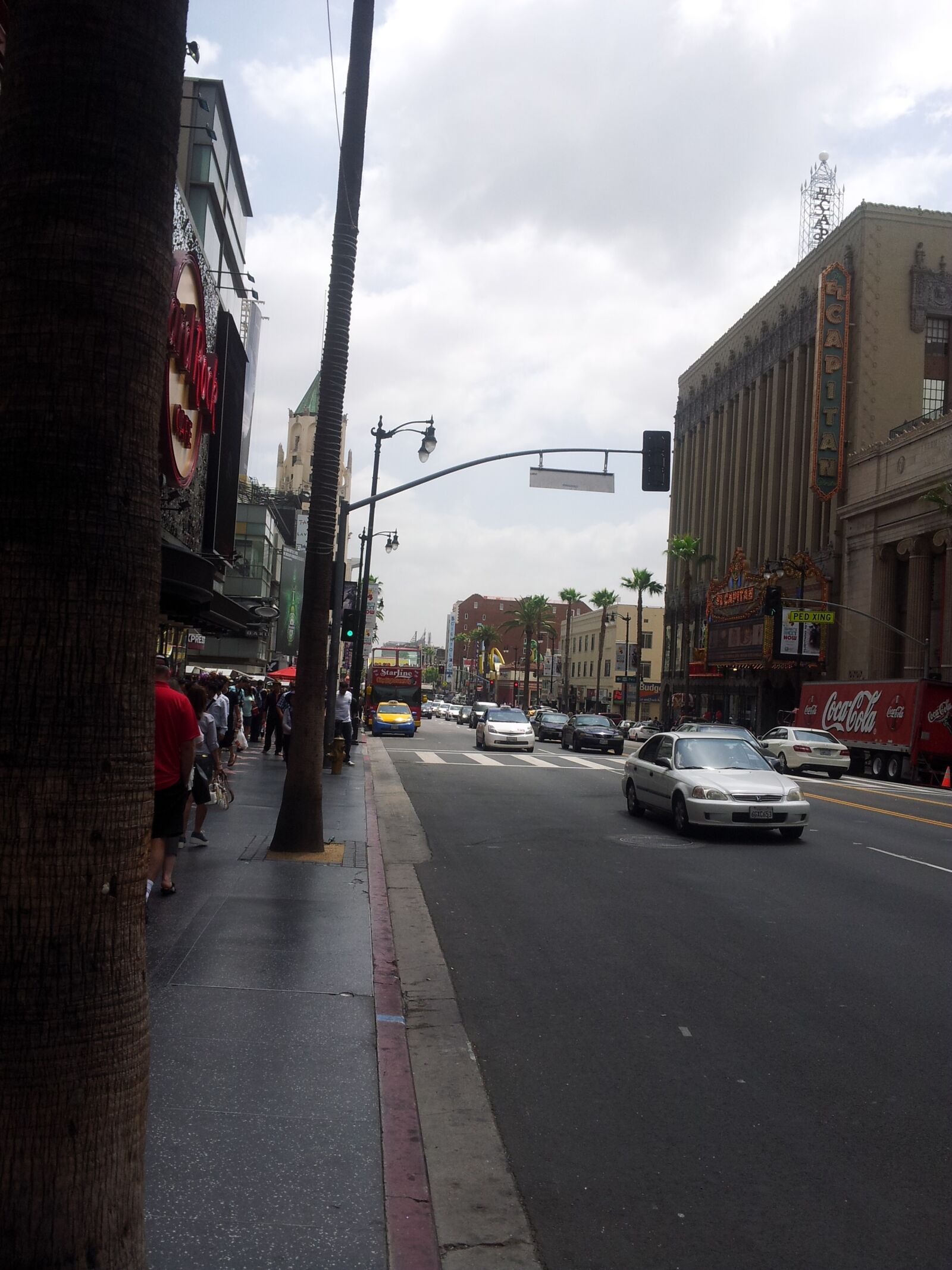 Samsung Galaxy Note sample photo. Hollywood, street, the photography