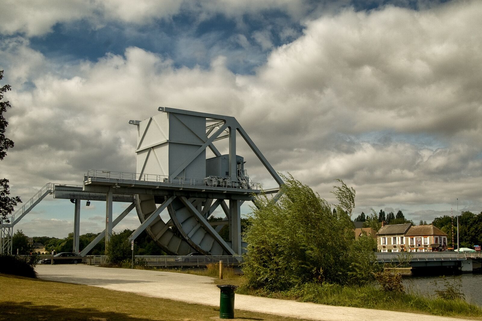 Nikon D70 sample photo. Pegasus bridge, normandy, france photography
