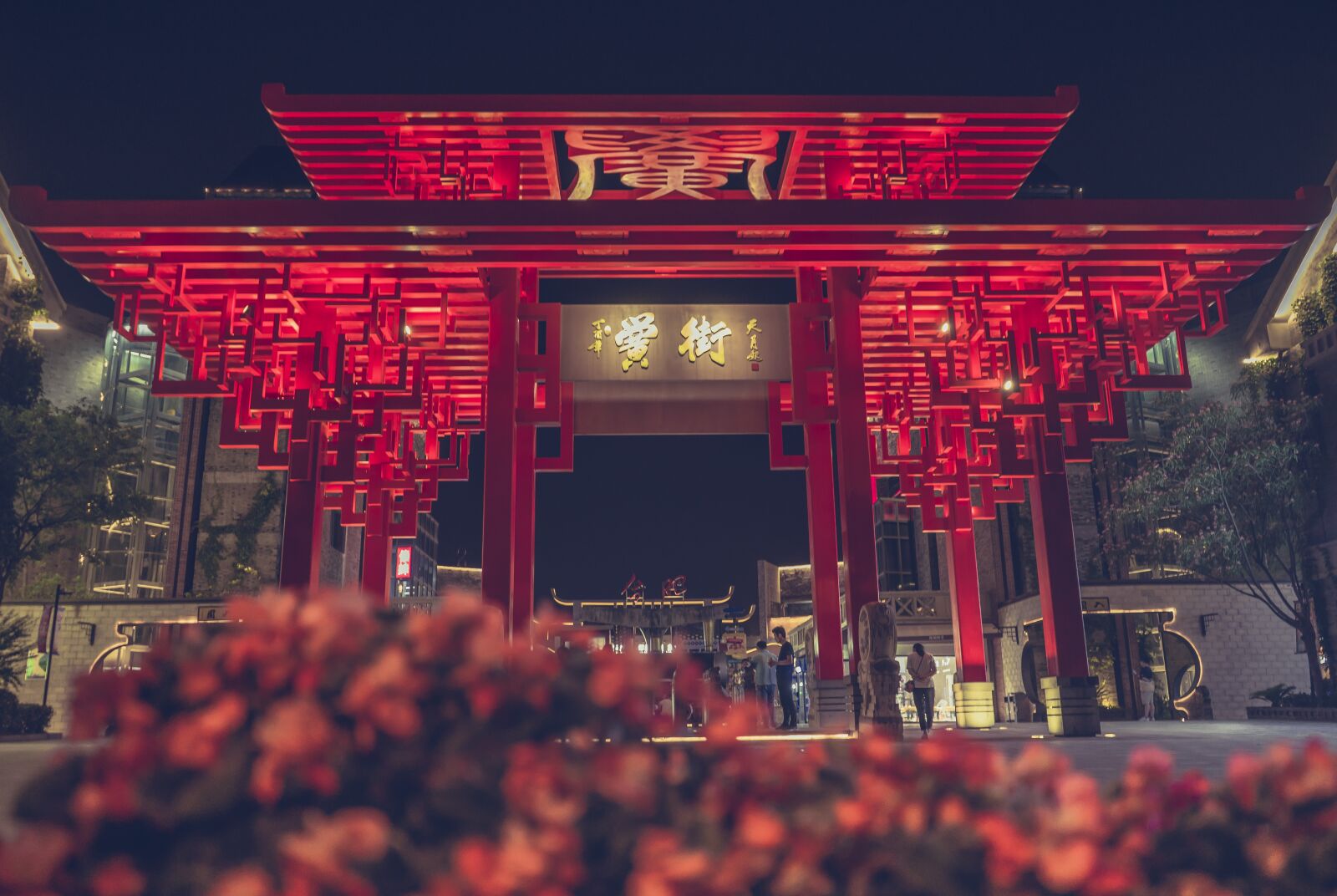 Sony a7 II + Sony FE 28-70mm F3.5-5.6 OSS sample photo. Hefei, pedestrian street, entrance photography