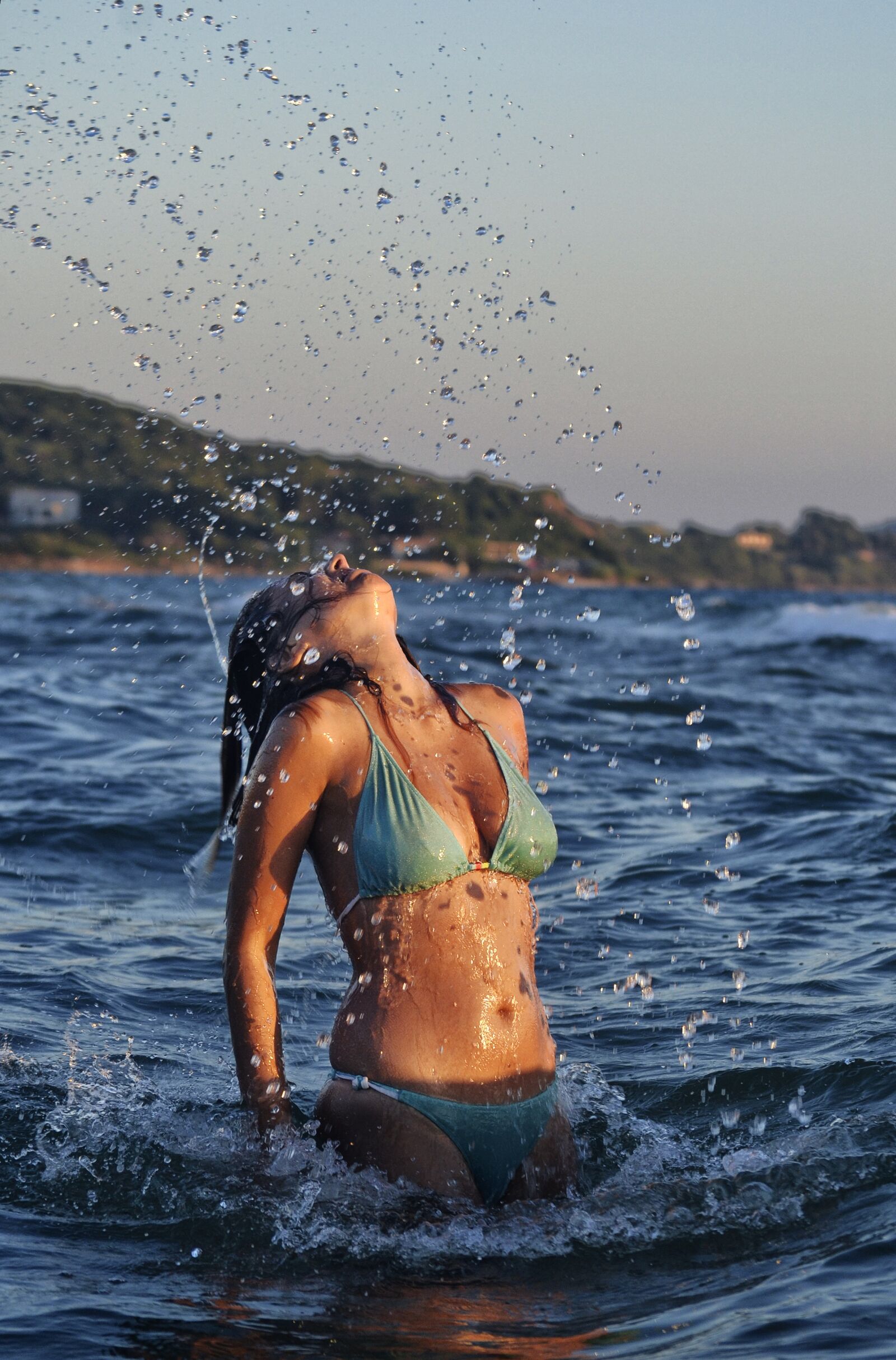 Nikon D3100 sample photo. Beautiful woman body, sea photography