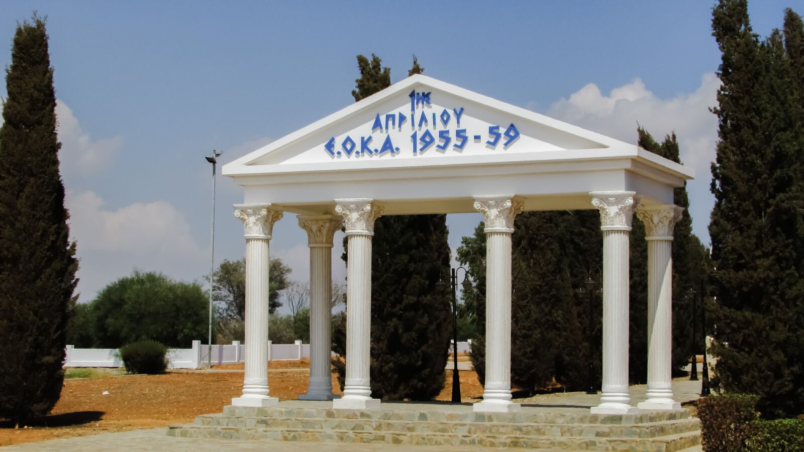 Canon PowerShot SX400 IS sample photo. Cyprus, avgorou, monument photography