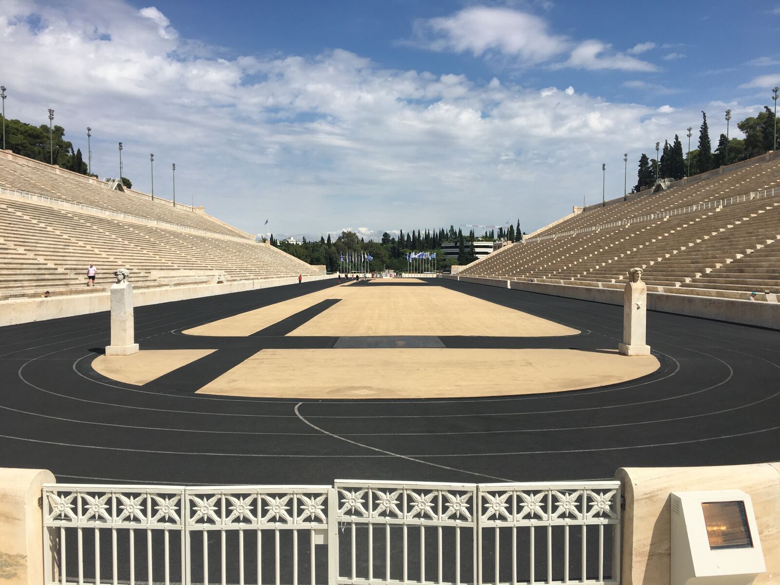Apple iPhone 6s sample photo. Athens, stadium, architecture photography