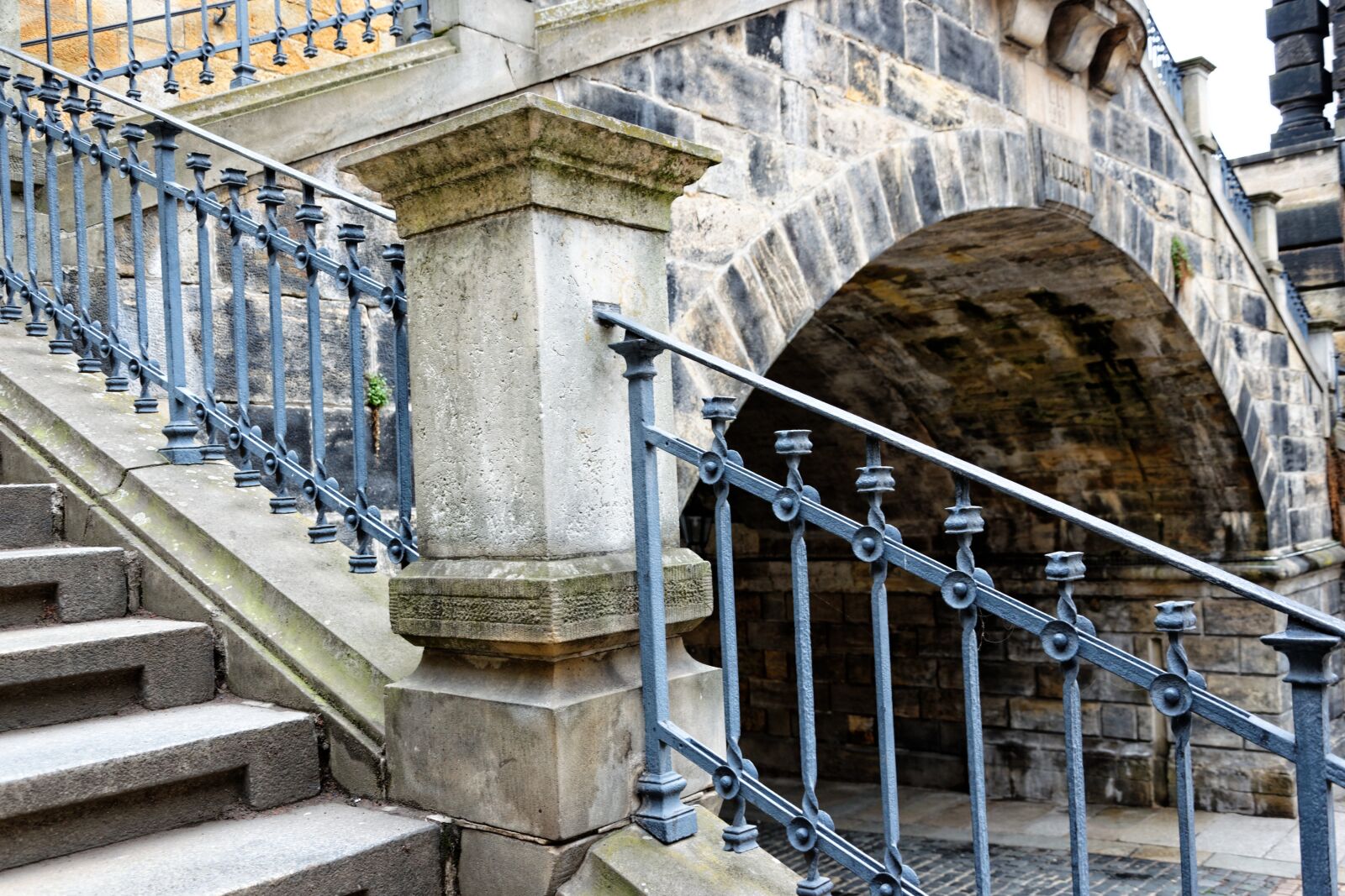 Nikon D5300 sample photo. Dresden, stairs, grid photography