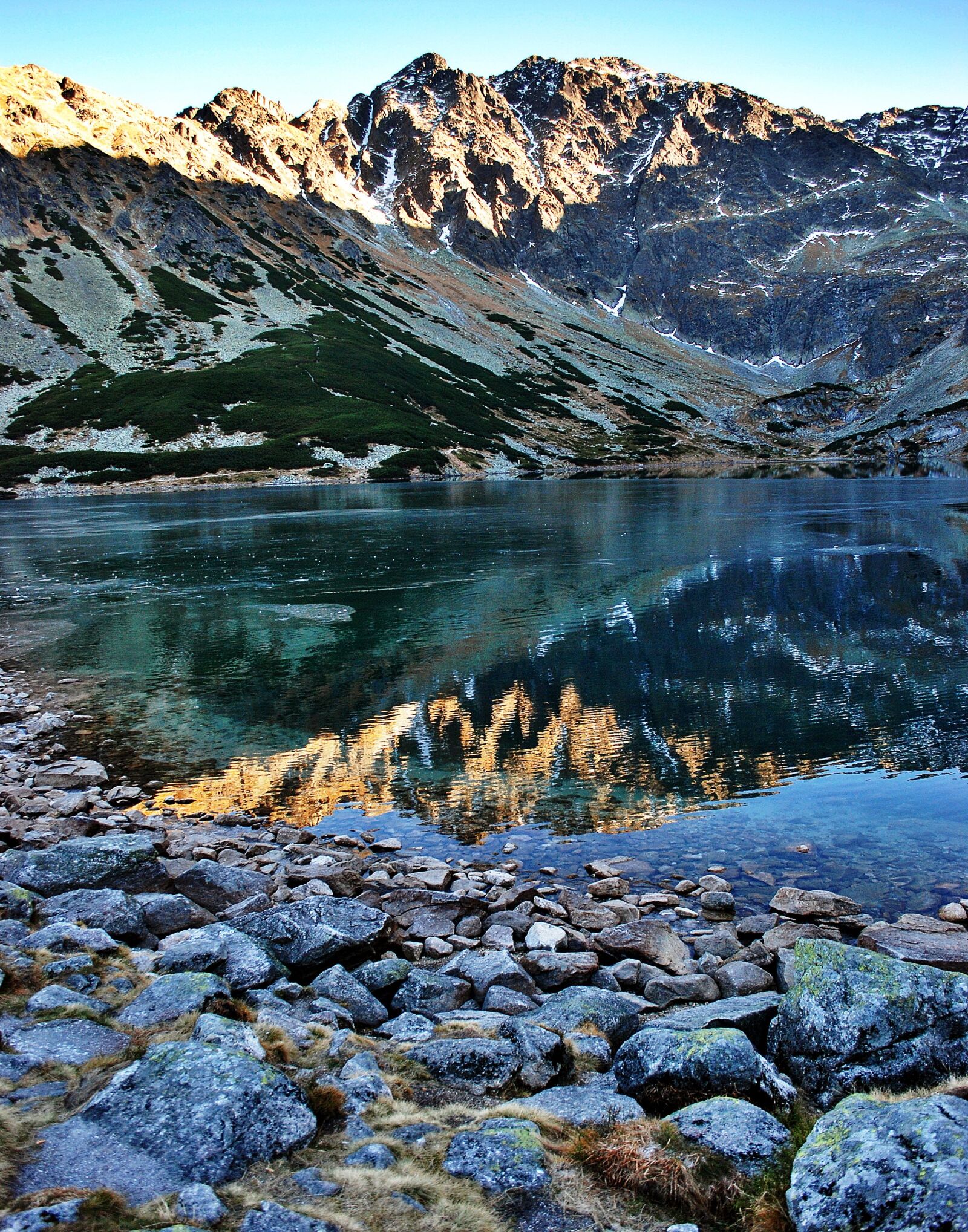 Nikon D80 sample photo. Tatry, mountains, black pond photography