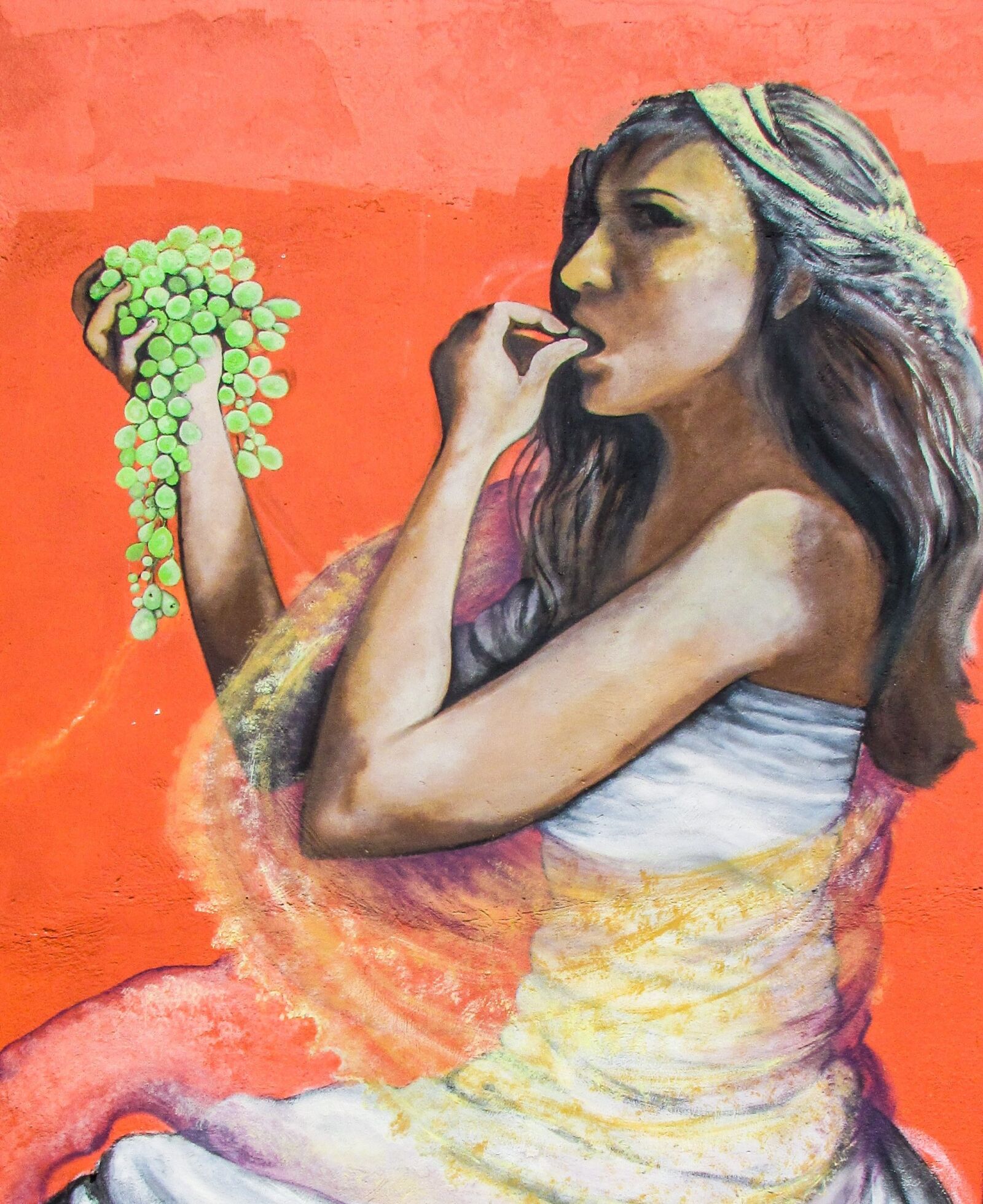 Canon PowerShot SX400 IS sample photo. Girl, eating, grape photography