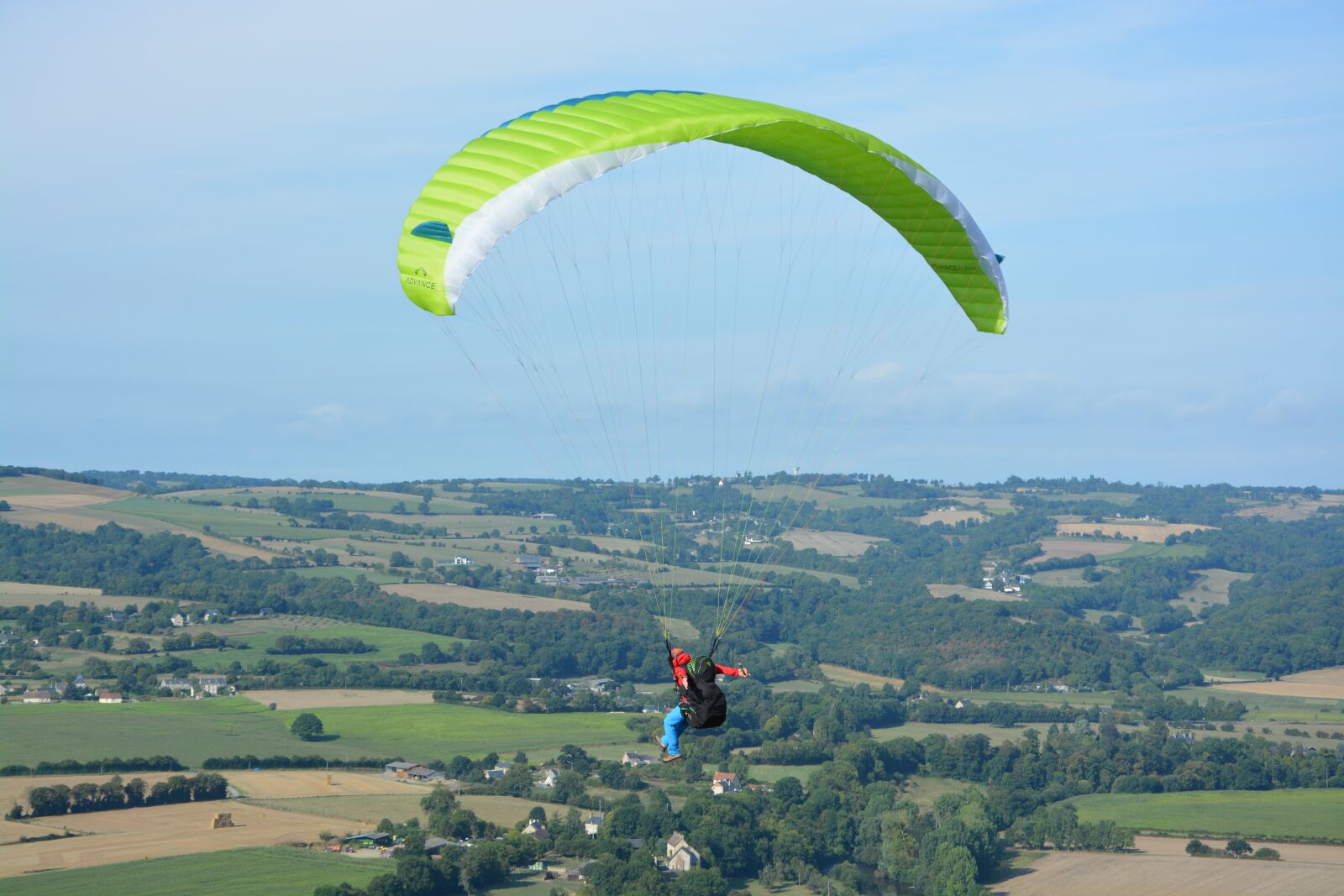 Nikon D5200 sample photo. Paragliding, free flight, normandy photography