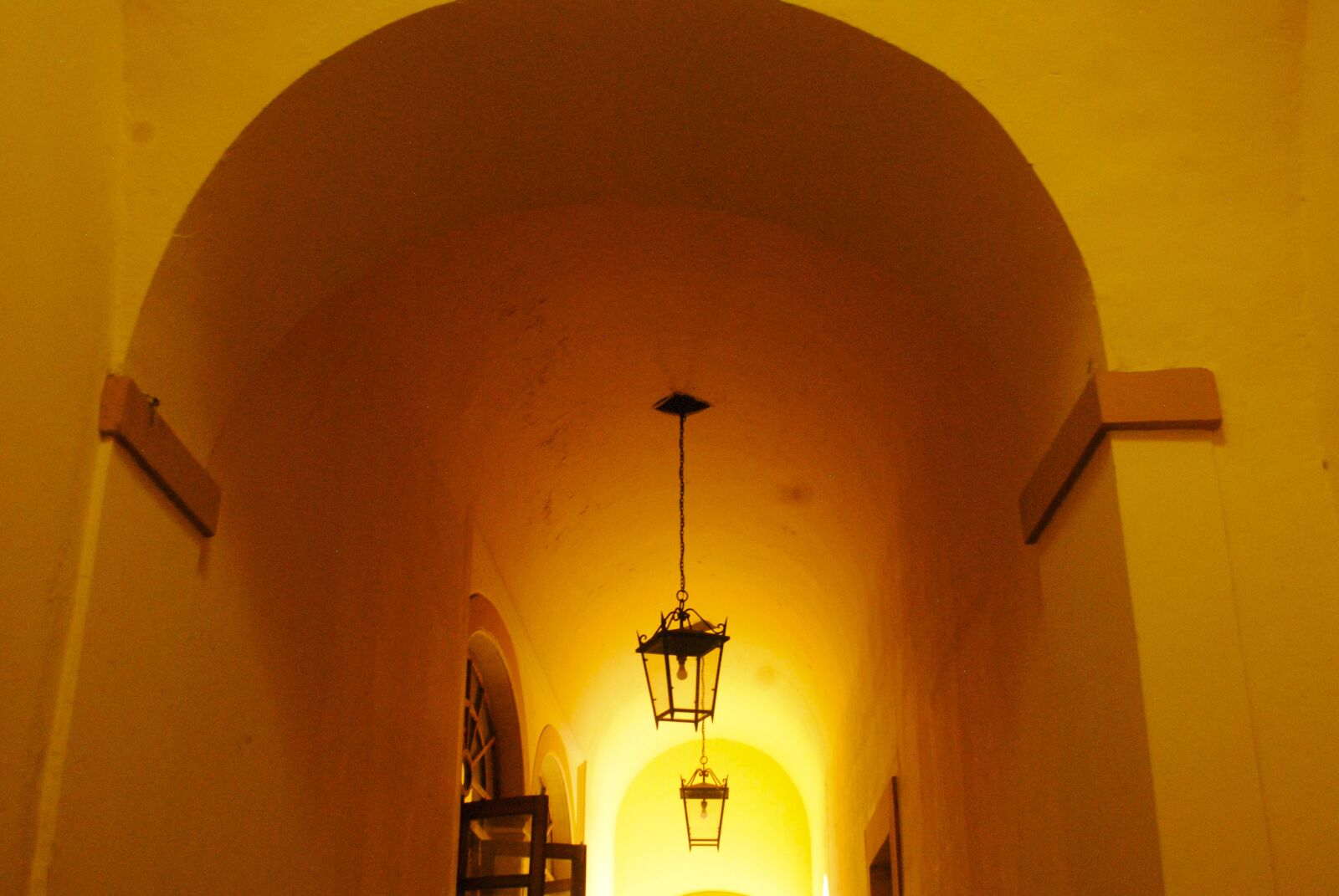 Nikon D3000 sample photo. Yellow, ceiling, architecture photography