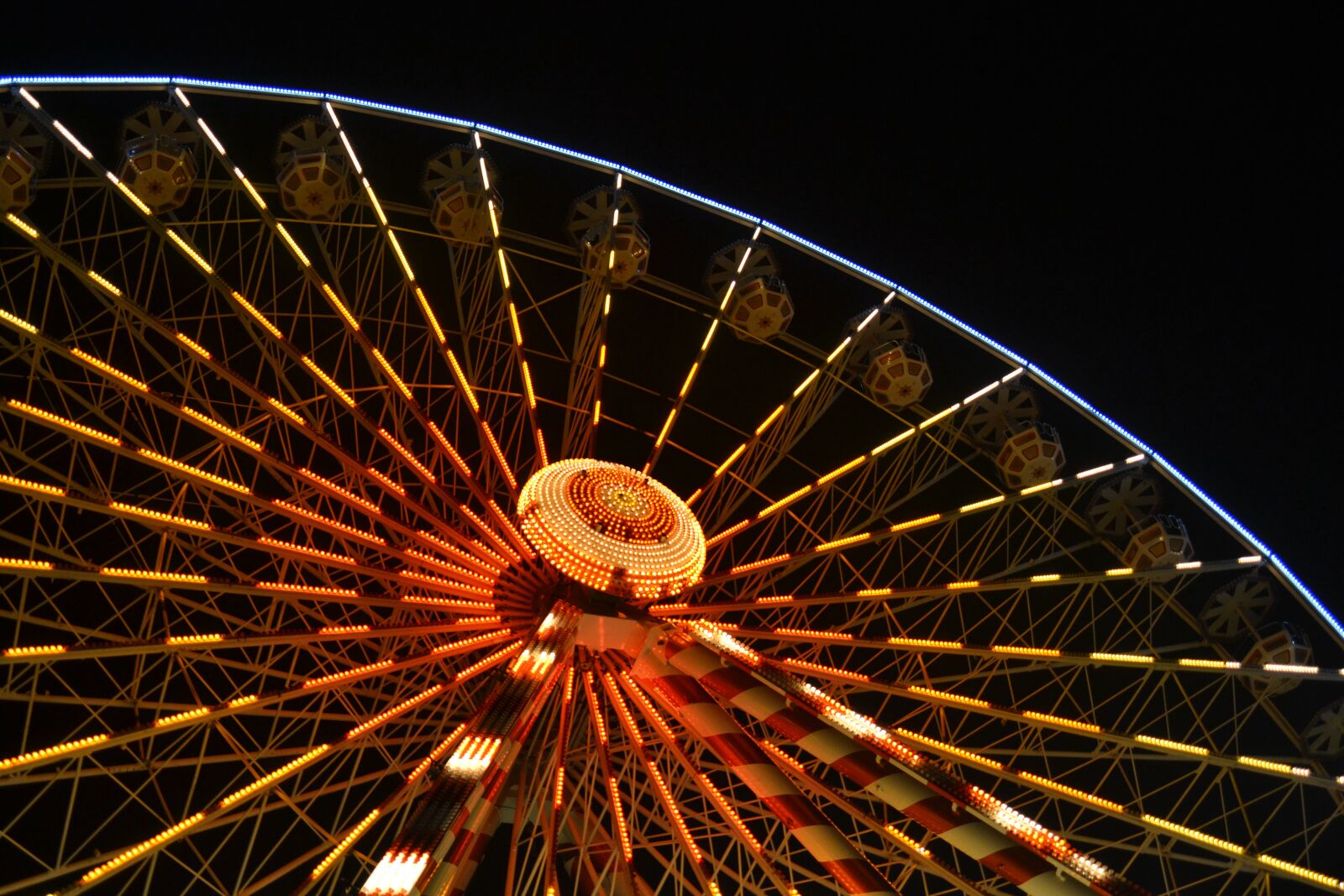 Nikon D3100 sample photo. Big wheel, ferris wheel photography
