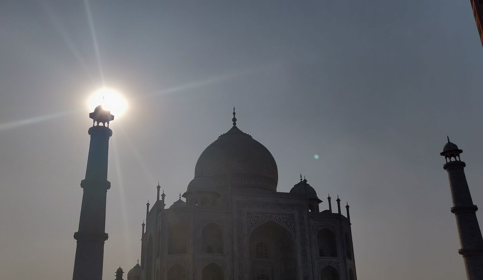 OnePlus A6000 sample photo. Tajmahal, silhouette, seven wonders photography