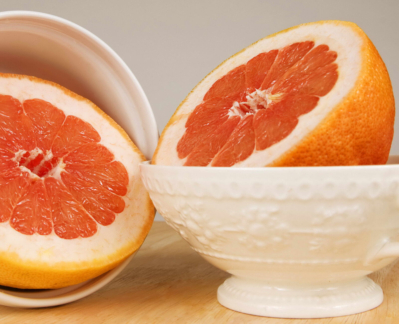 Nikon D300 sample photo. Ceramic, bowls, grapefruit photography