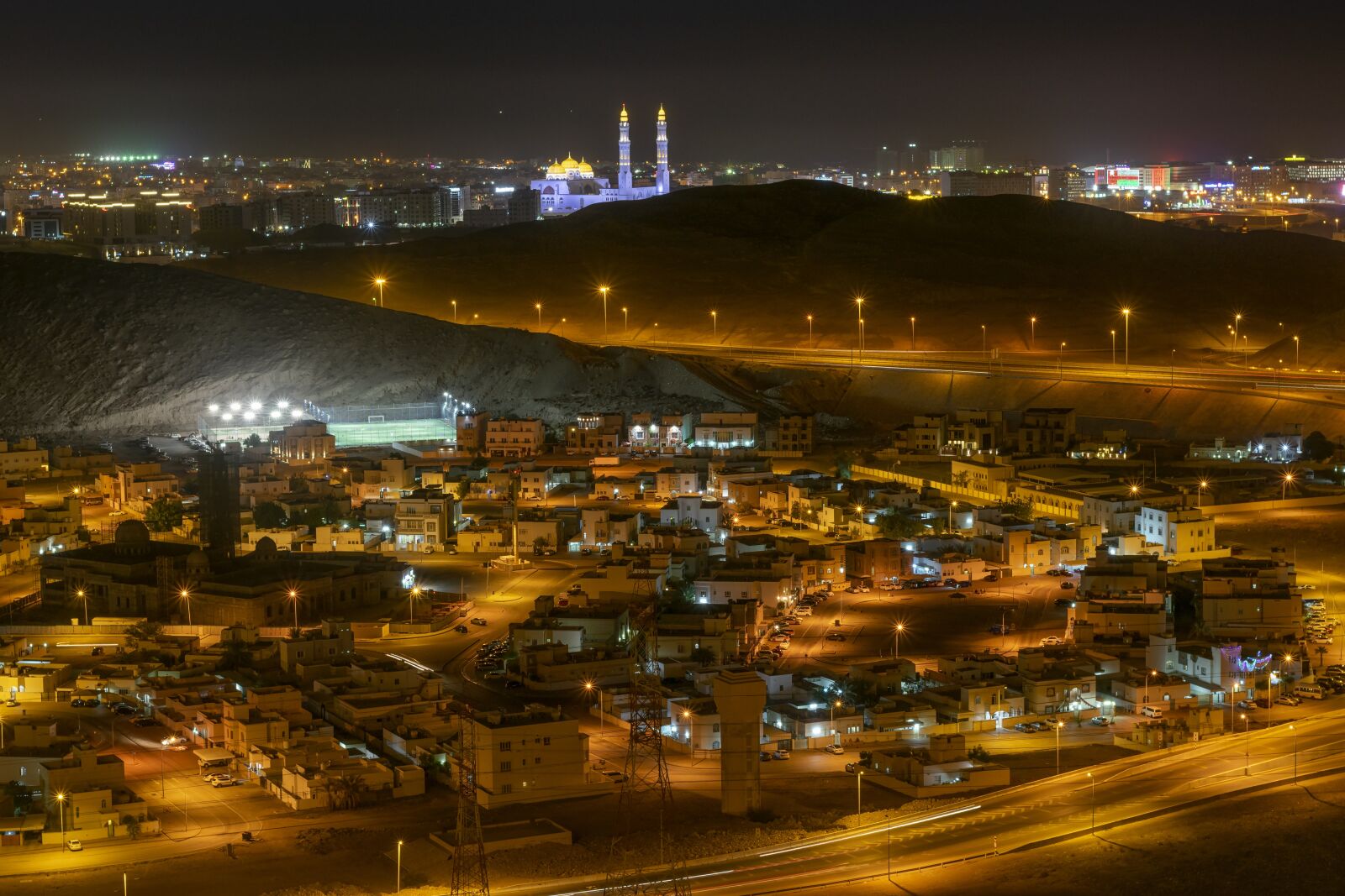 Nikon D3300 sample photo. Night, lights, road photography