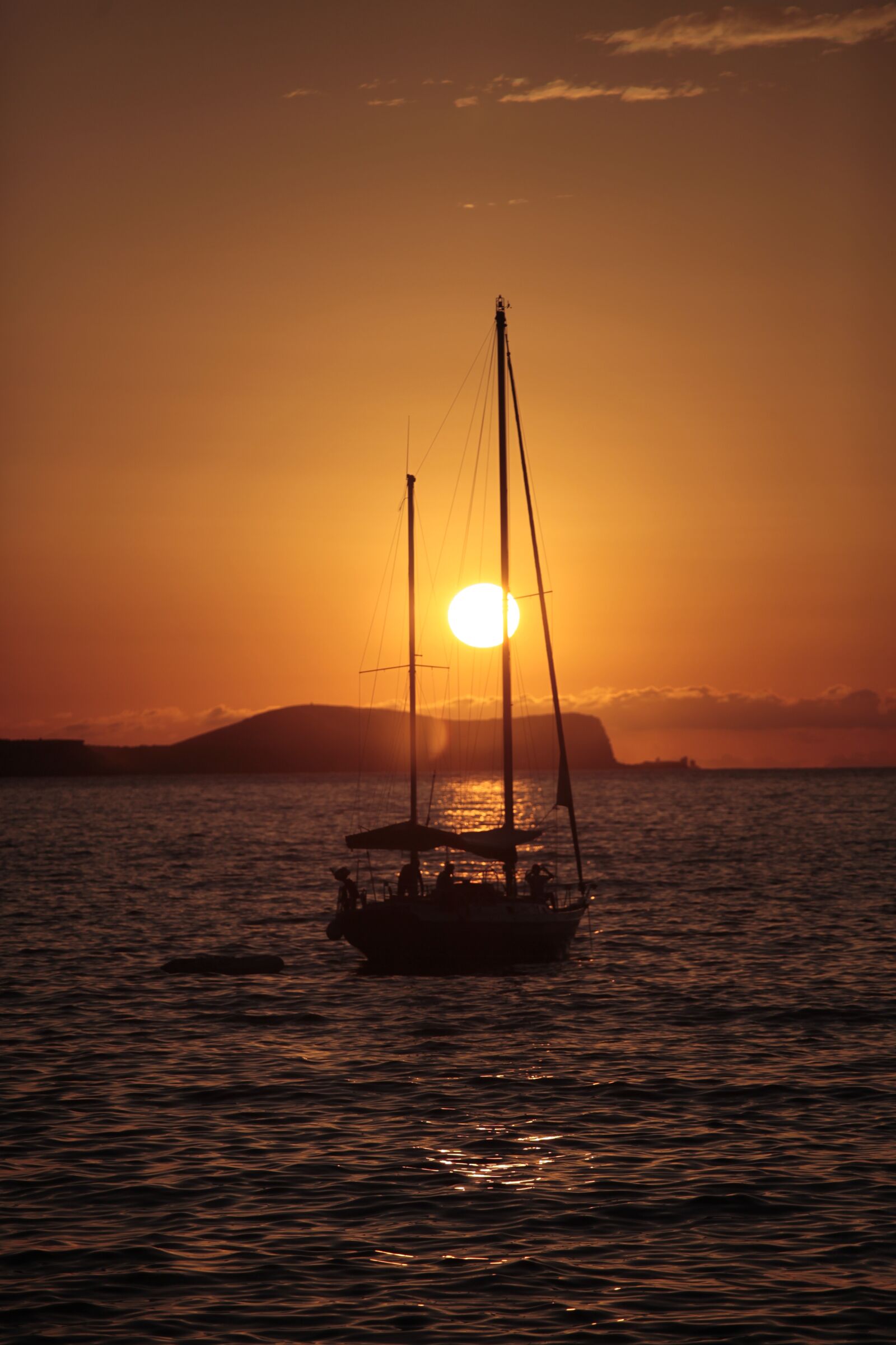 Canon EOS 5D Mark II sample photo. Sunset, boat, sea photography