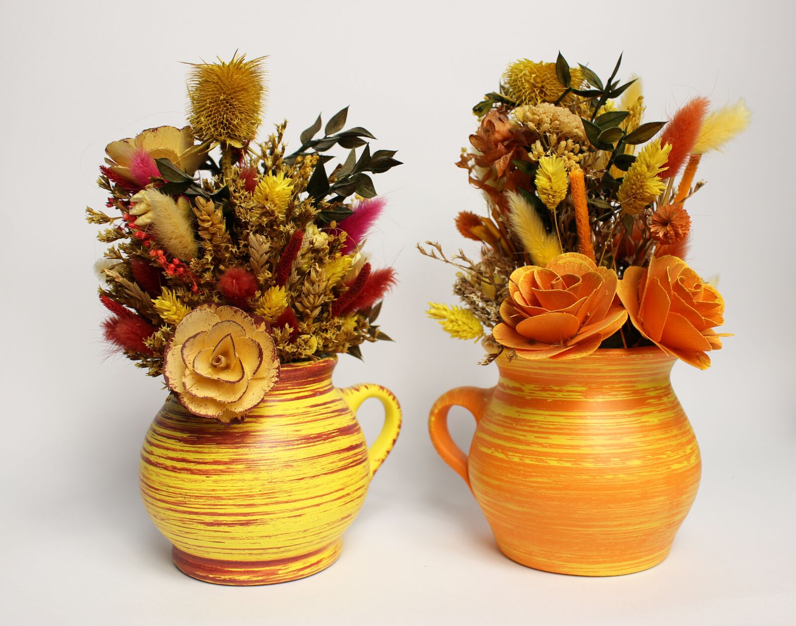 Canon EOS 100D (EOS Rebel SL1 / EOS Kiss X7) sample photo. Decoration, dried grasses, ceramics photography