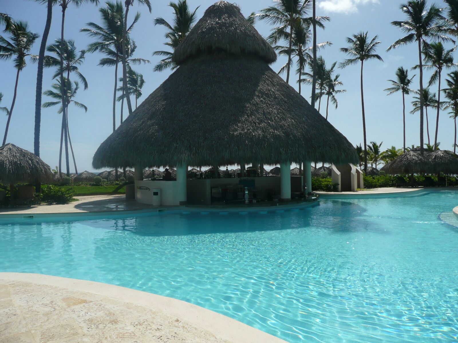 Panasonic DMC-TZ3 sample photo. Pool, tropical, resort photography