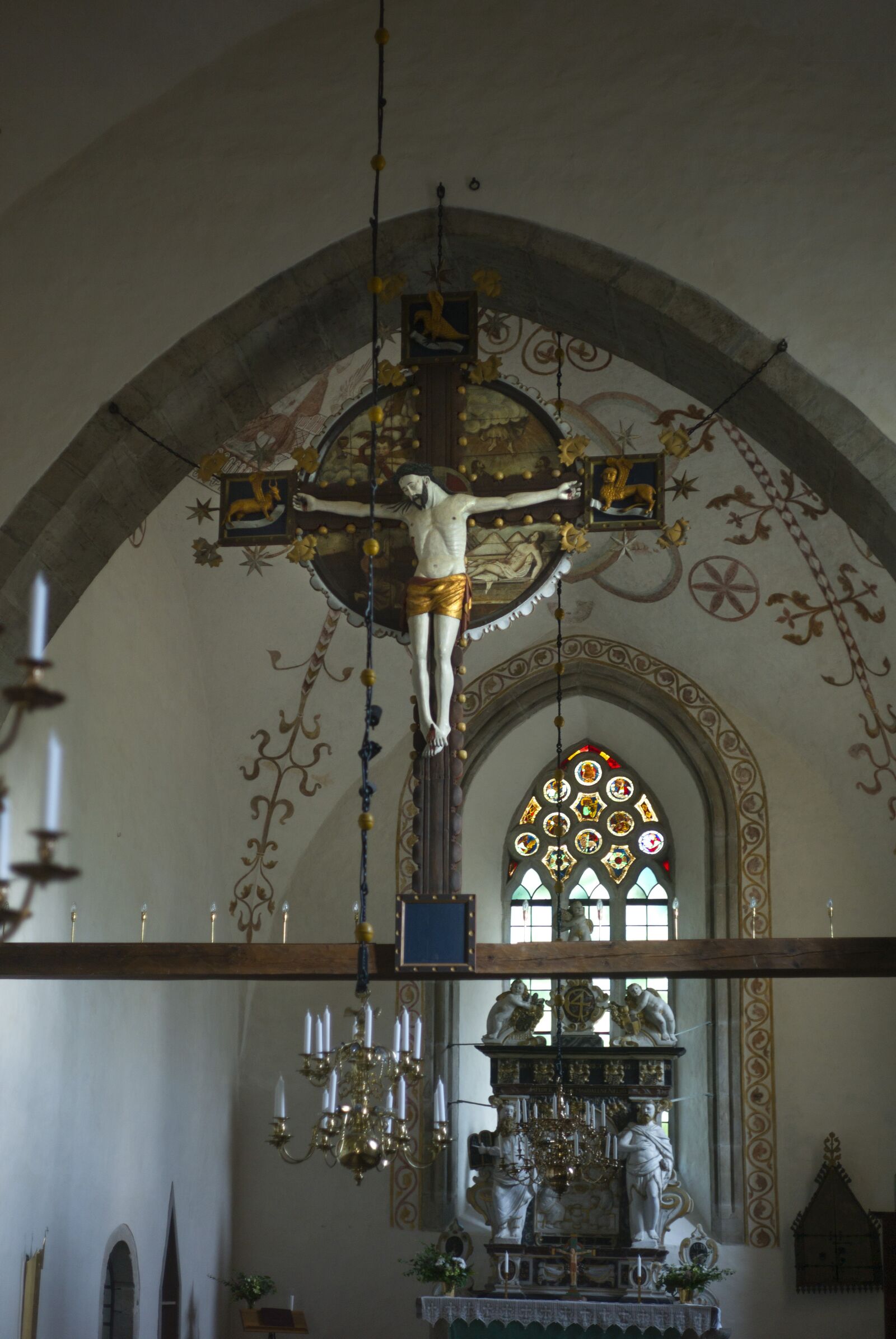Leica M9 sample photo. Church, crucifix, middle ages photography