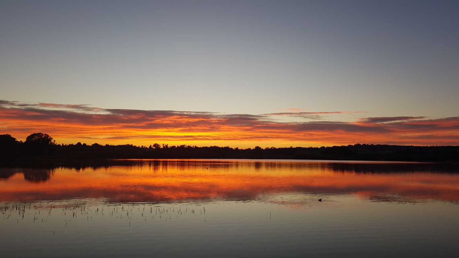 Samsung Galaxy S8+ sample photo. Dam, sunset, sunset, over photography